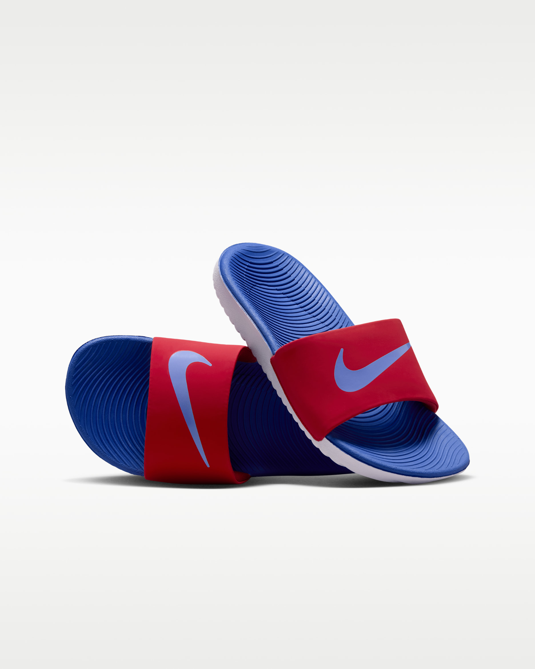 Nike Kawa Little/Big Kids' Slides - University Red/Racer Blue/White/Football Blue