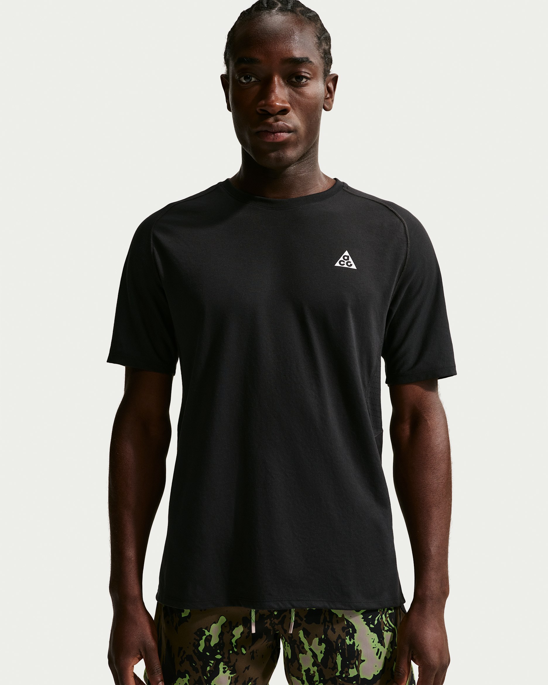 Nike ACG "Solar Chase" Parte de arriba de trail running Dri-FIT ADV - Hombre - Negro/Negro/Summit White