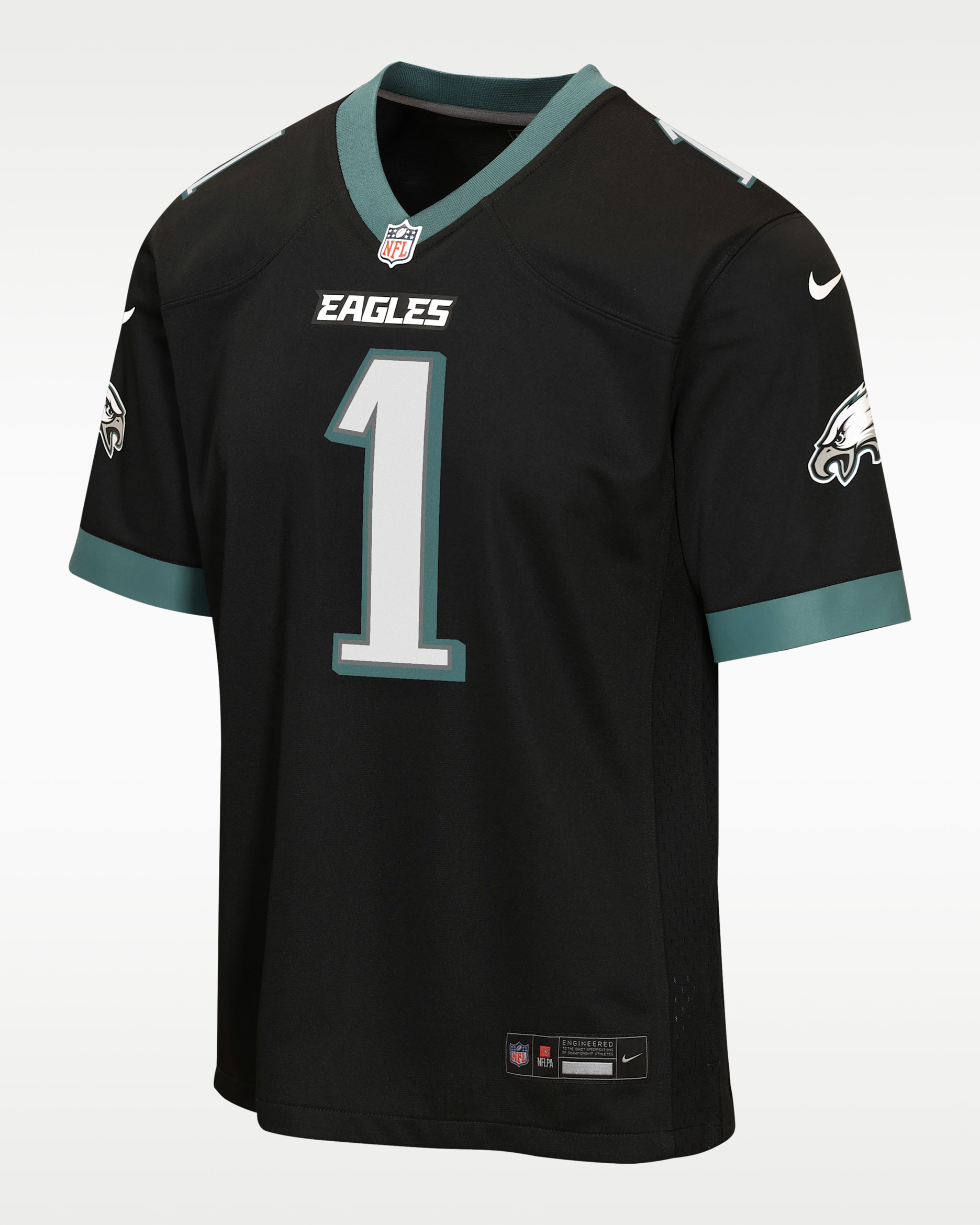 Jalen Hurts Philadelphia Eagles Big Kids' Game Jersey - Black