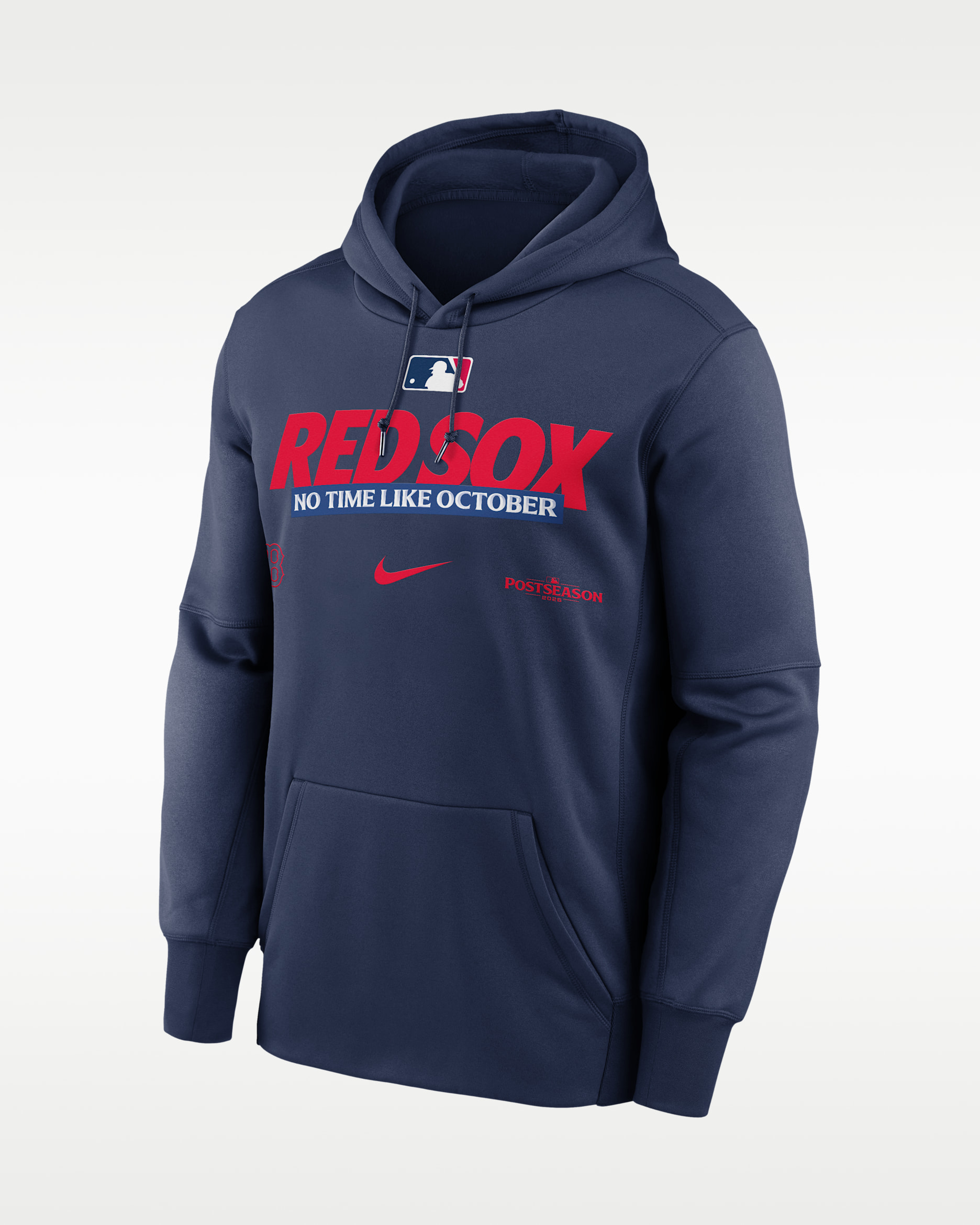 Boston Red Sox 2026 Postseason Authentic Collection Men's Nike Therma-FIT MLB Pullover Hoodie - Midnight Navy