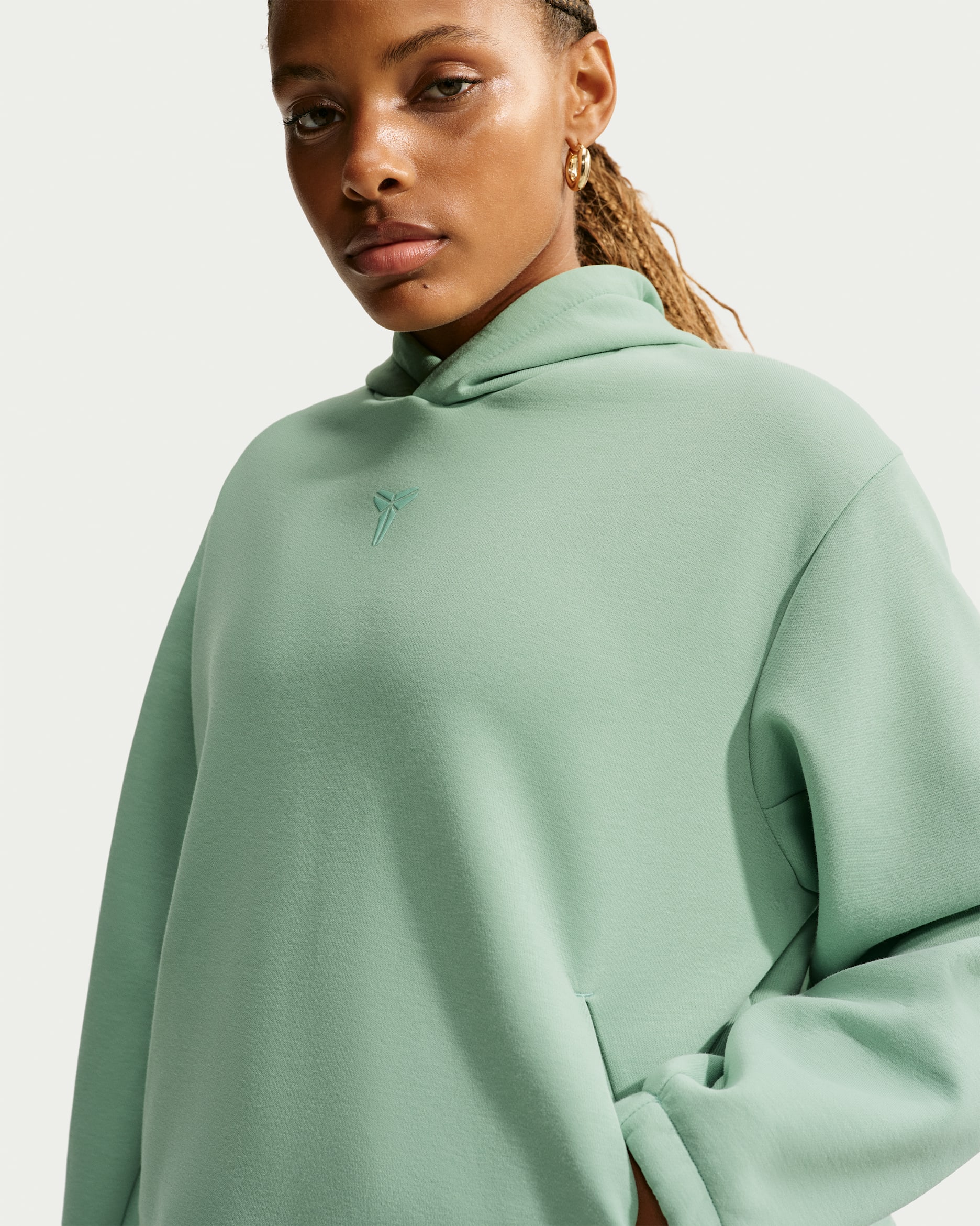 Kobe Women's Dri-FIT Pullover Basketball Hoodie - Steam/Steam
