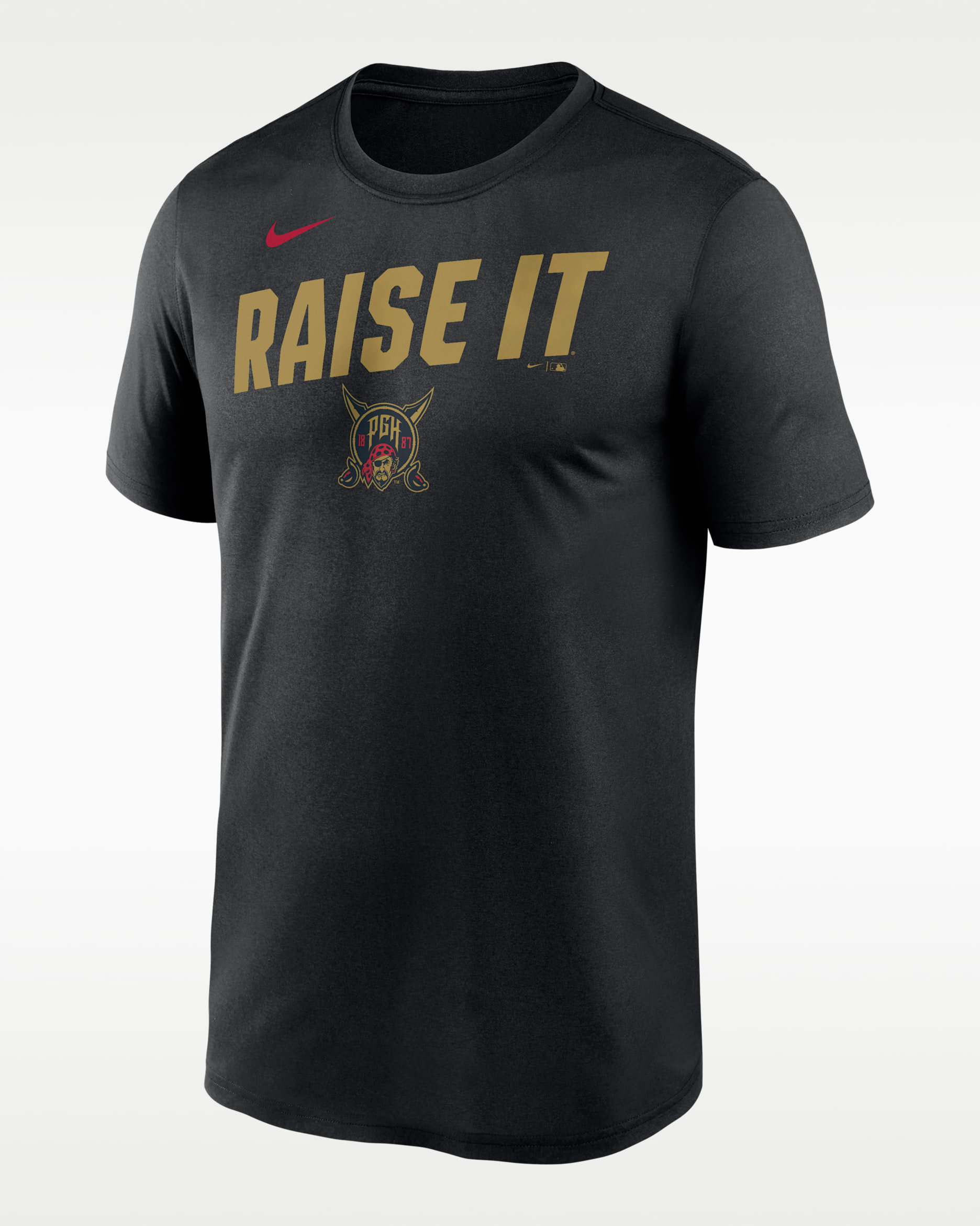 Pittsburgh Pirates City Connect Team Phrase Script Men's Nike Dri-FIT MLB T-Shirt - Black