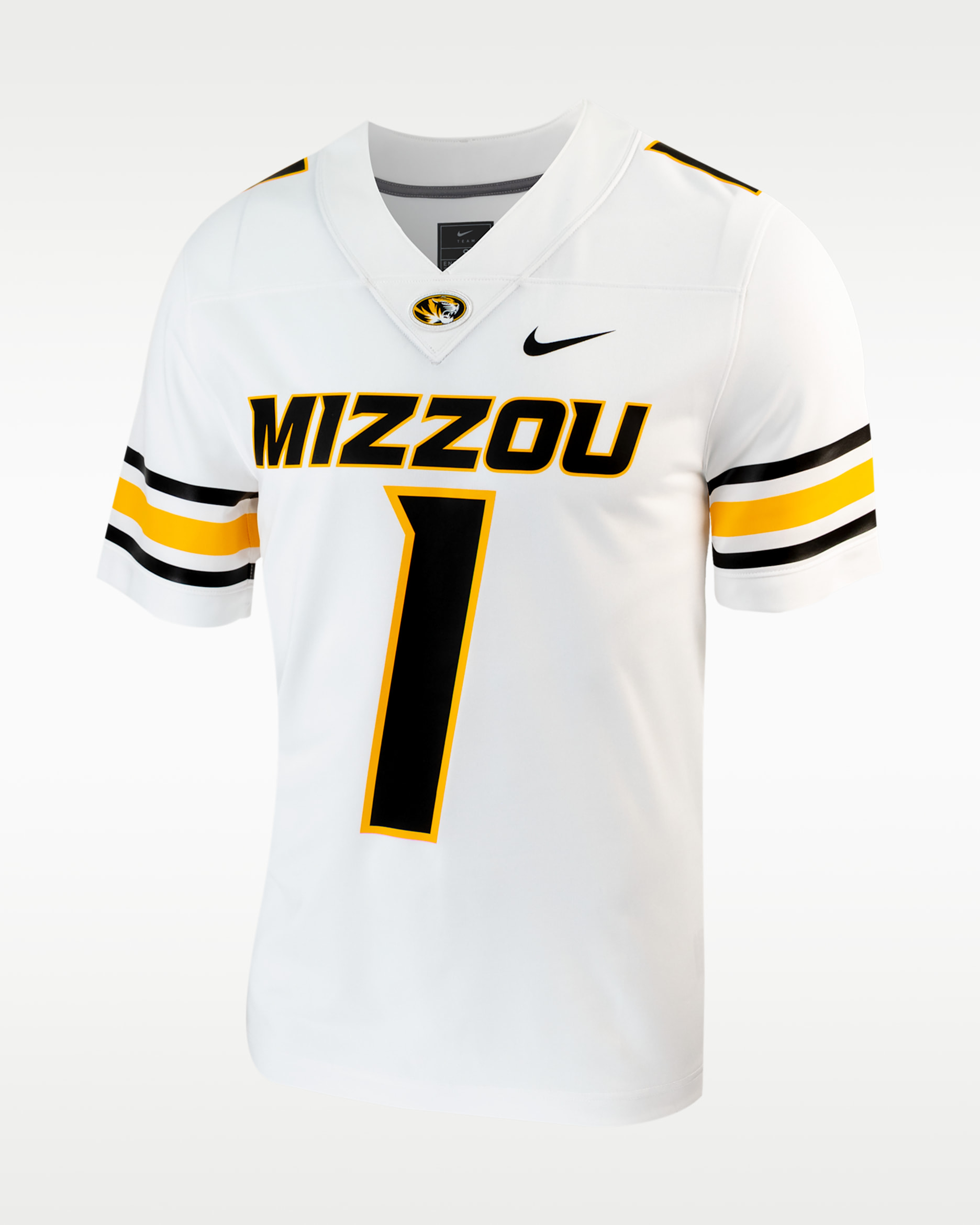 Missouri Men's Nike College Untouchable Game Jersey - White