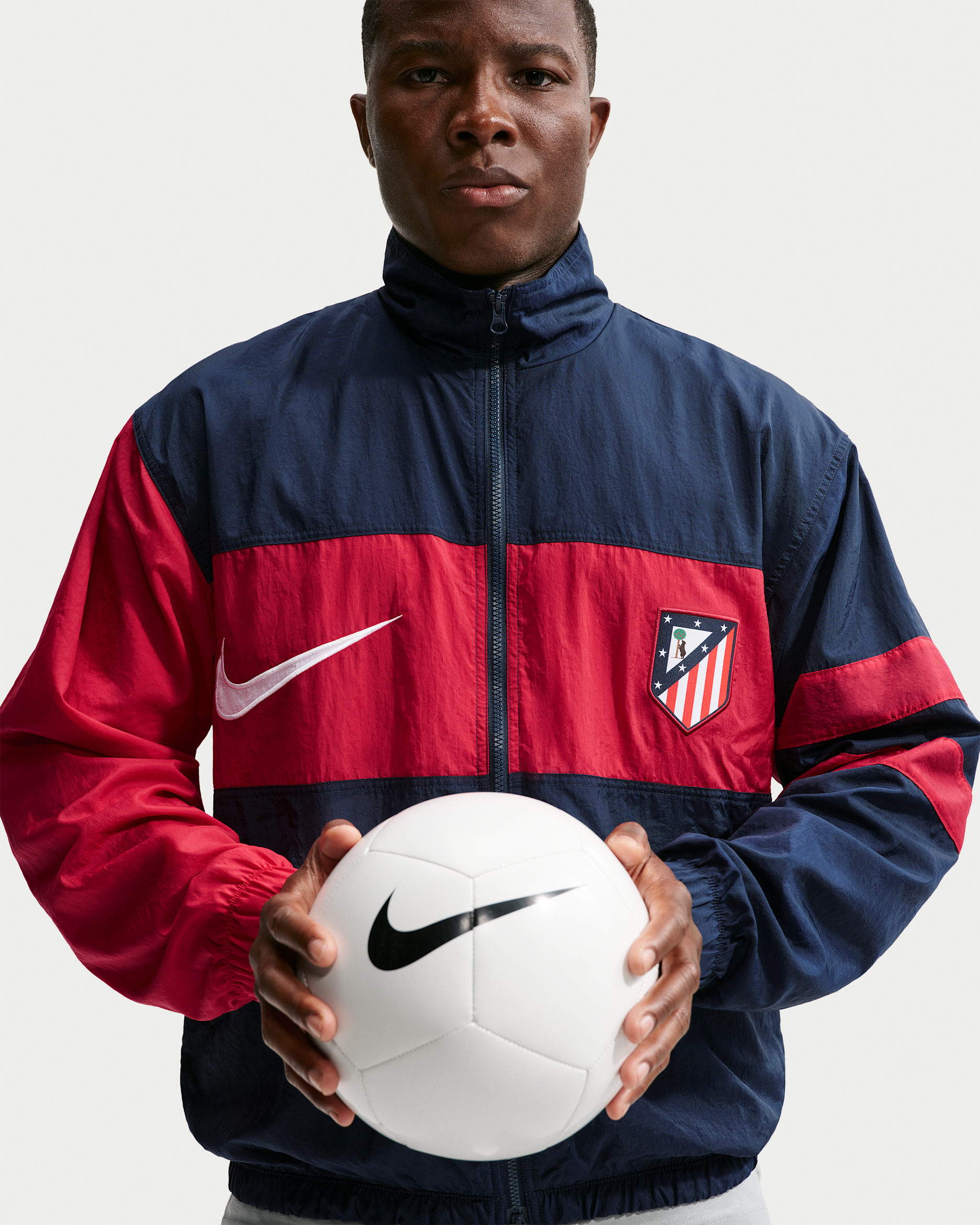 Atlético Madrid Third Men's Nike Repel i96 Tracksuit Jacket - Obsidian/Salsa Red/White