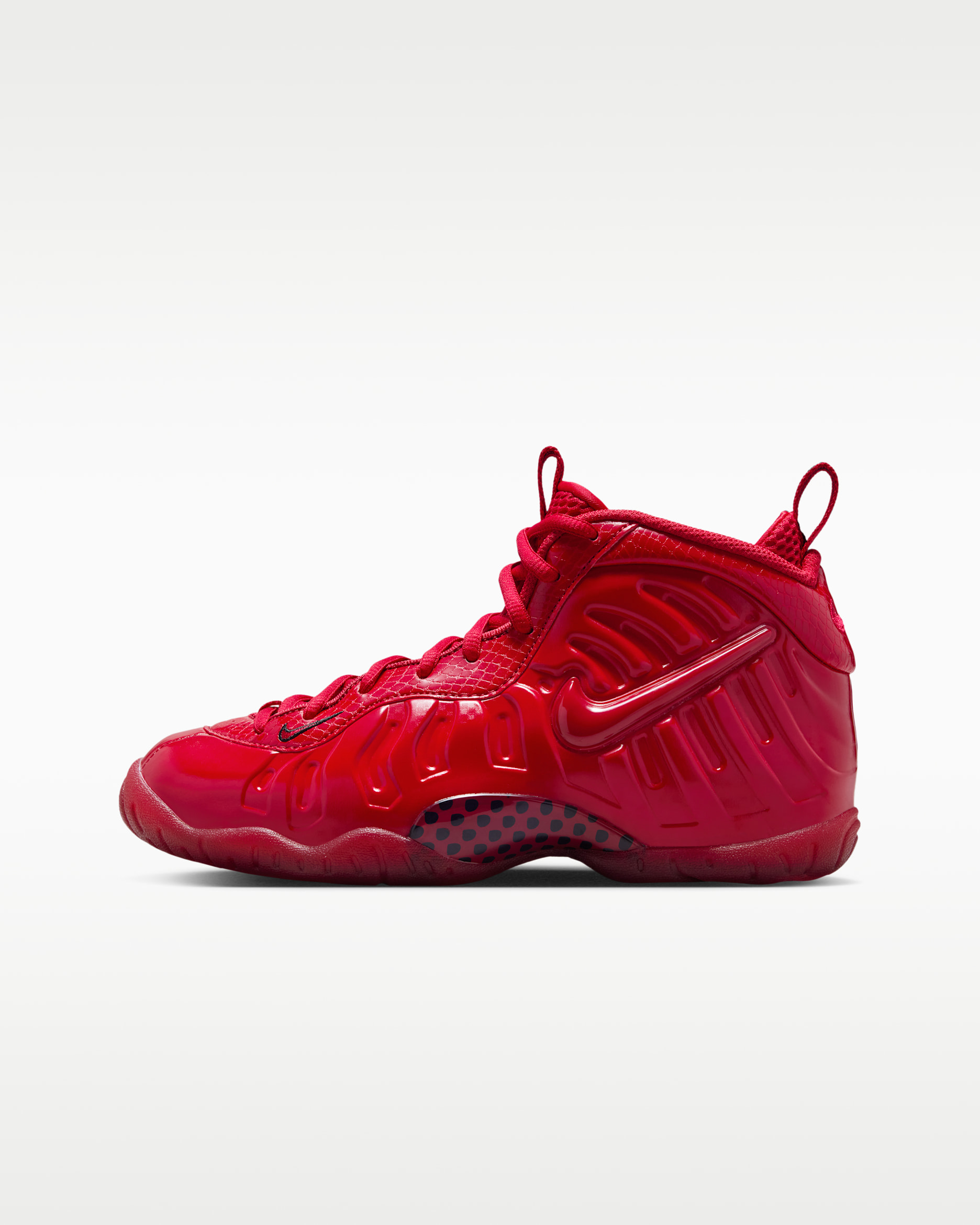 Chaussure Nike Little Posite Pro pour ado - Gym Red/Noir