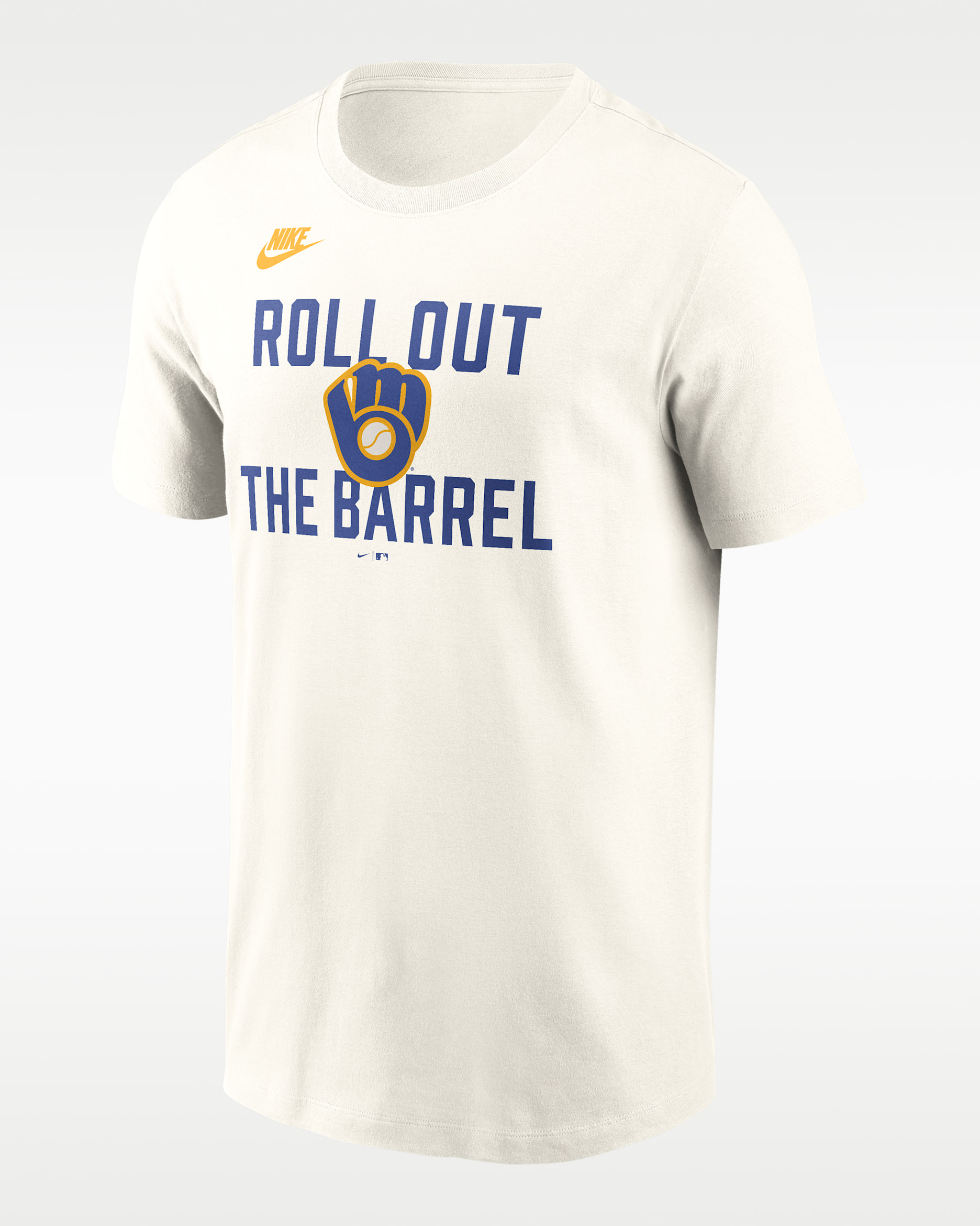 Milwaukee Brewers Cooperstown '70s Inspired Men's Nike MLB T-Shirt - Cream