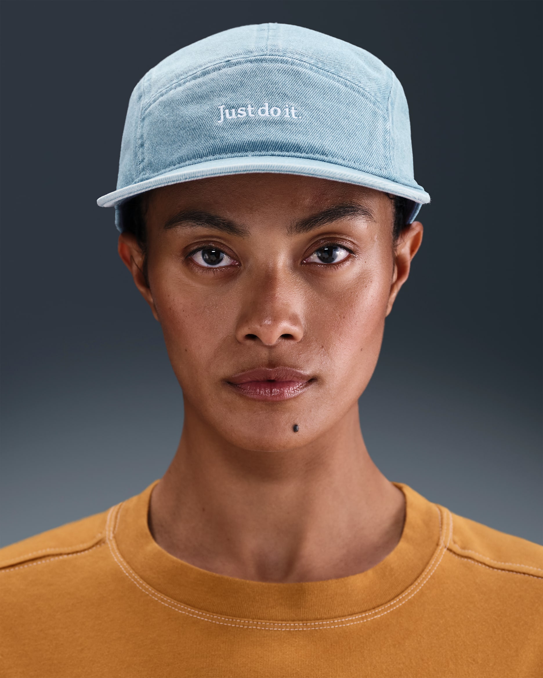 Nike Fly Unstructured Denim Cap - Aegean Storm/Thunder Blue/White