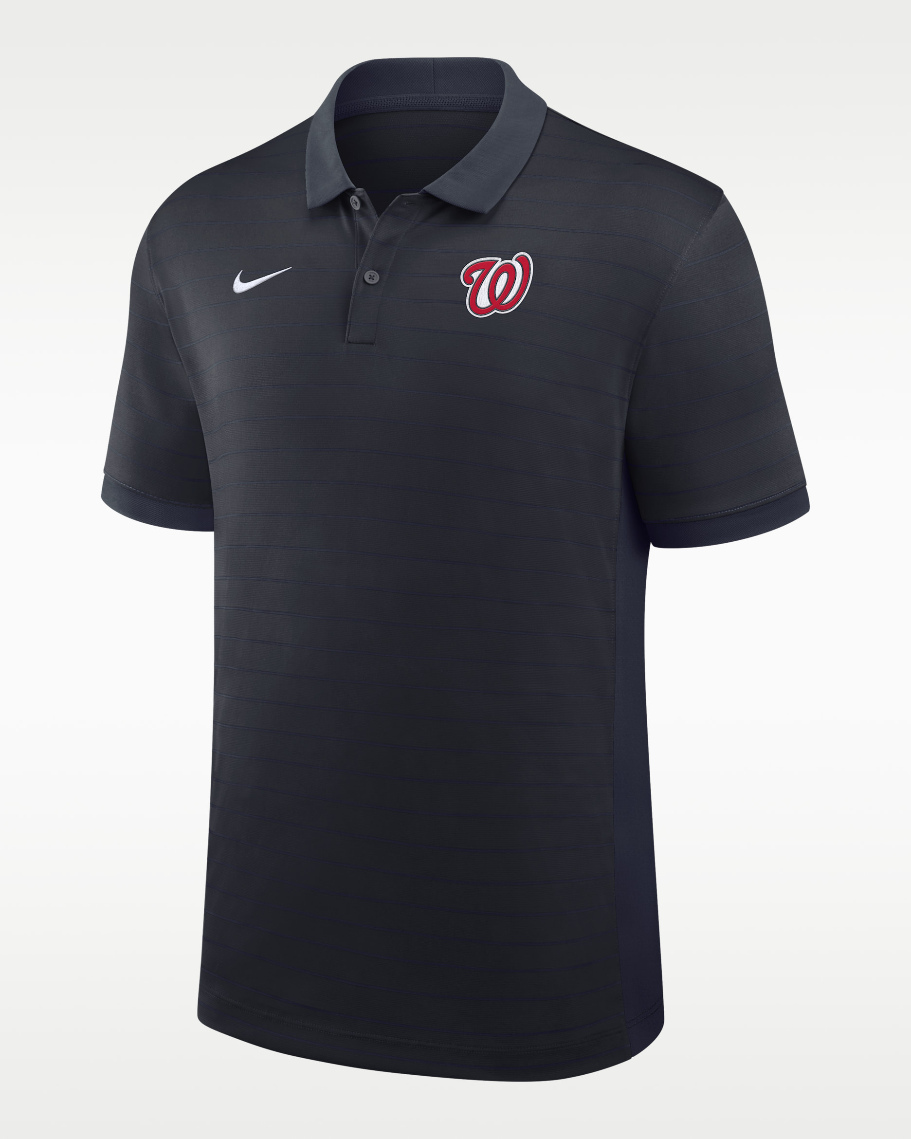 Polo Nike Dri-FIT de la MLB para hombre Washington Nationals Authentic Collection Striped Victory - Azul marino