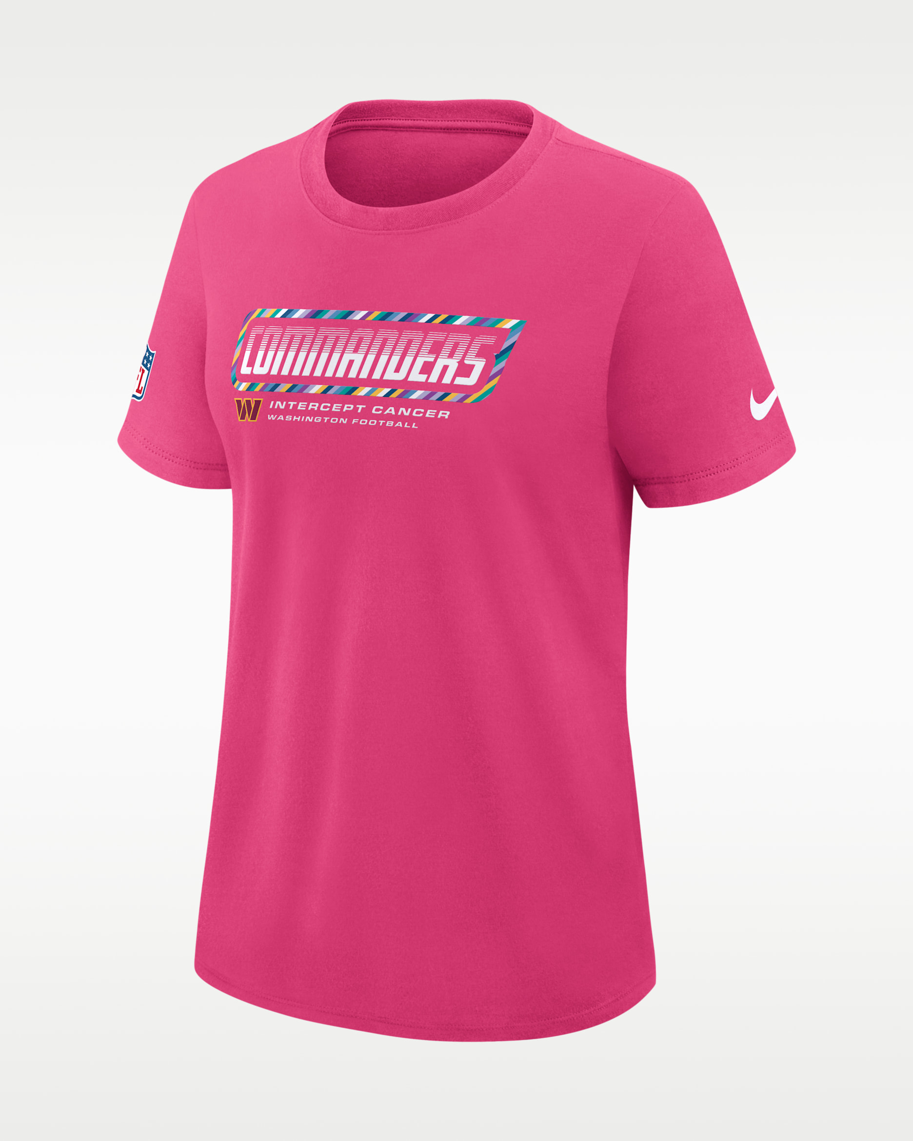 Washington Commanders Crucial Catch Women's Nike Dri-FIT NFL T-Shirt - Pink