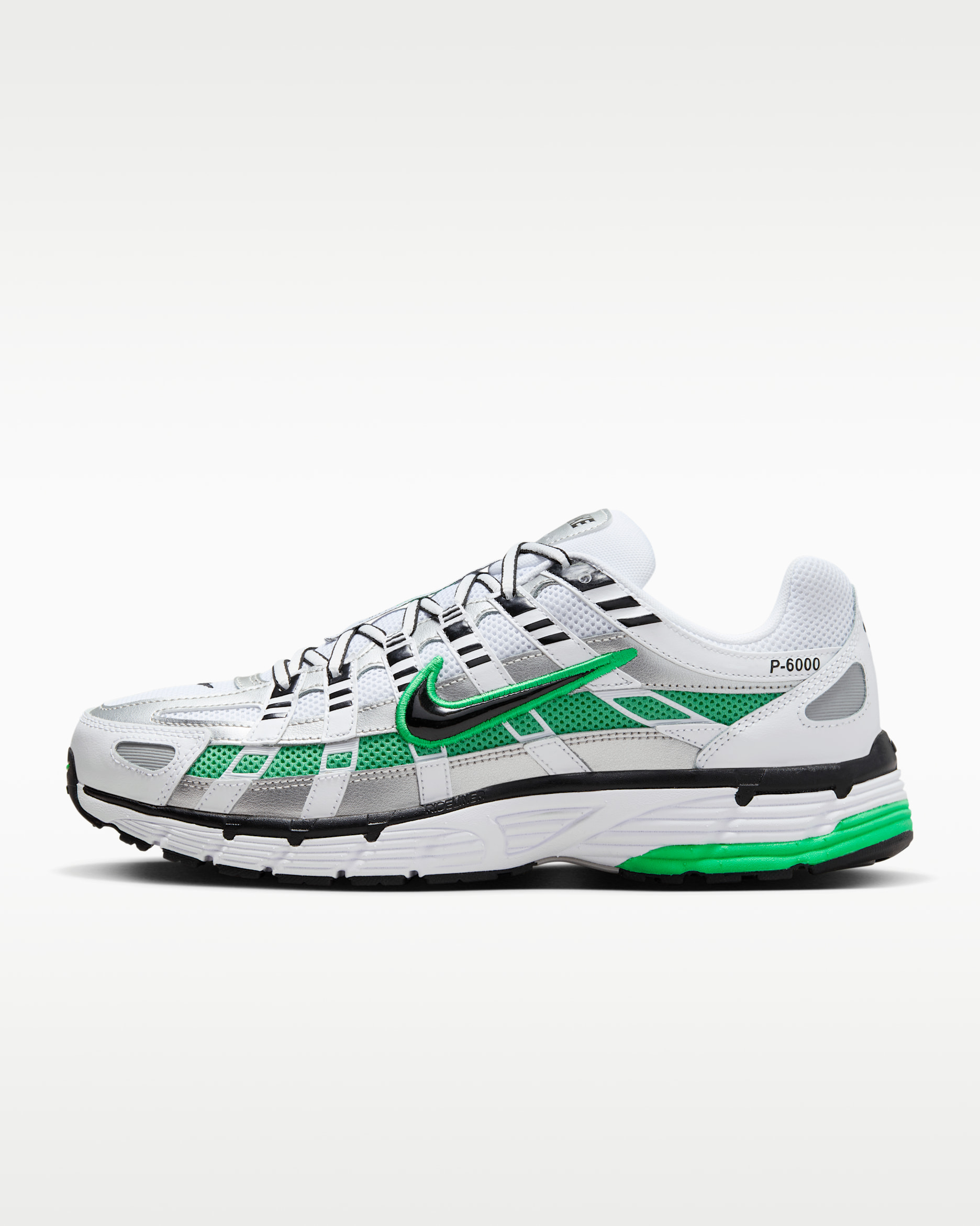 รองเท้า Nike P-6000 - ขาว/Metallic Silver/Spring Green/ดำ