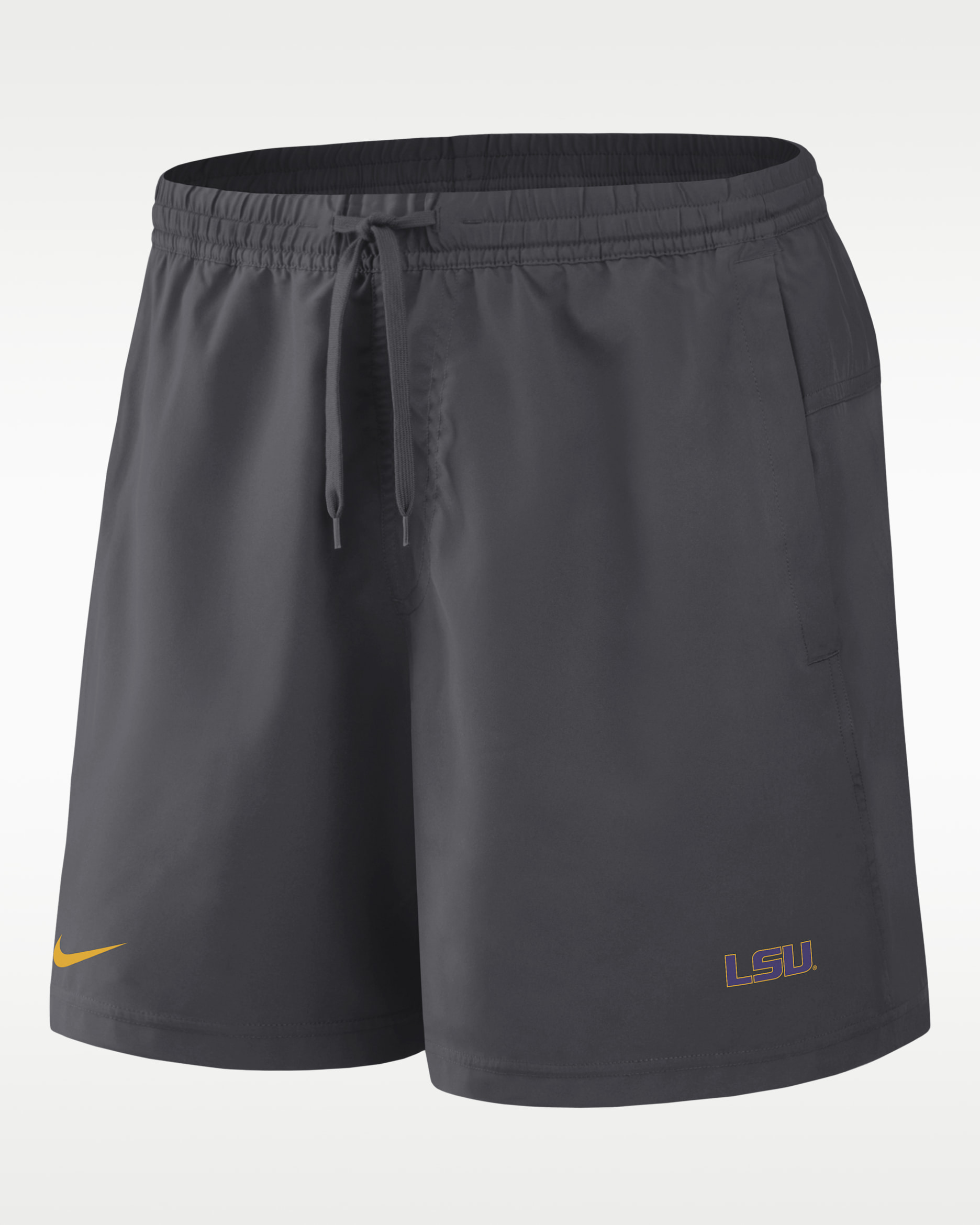 LSU Primetime Primary Logo Men's Nike Dri-FIT College Form Shorts - Anthracite