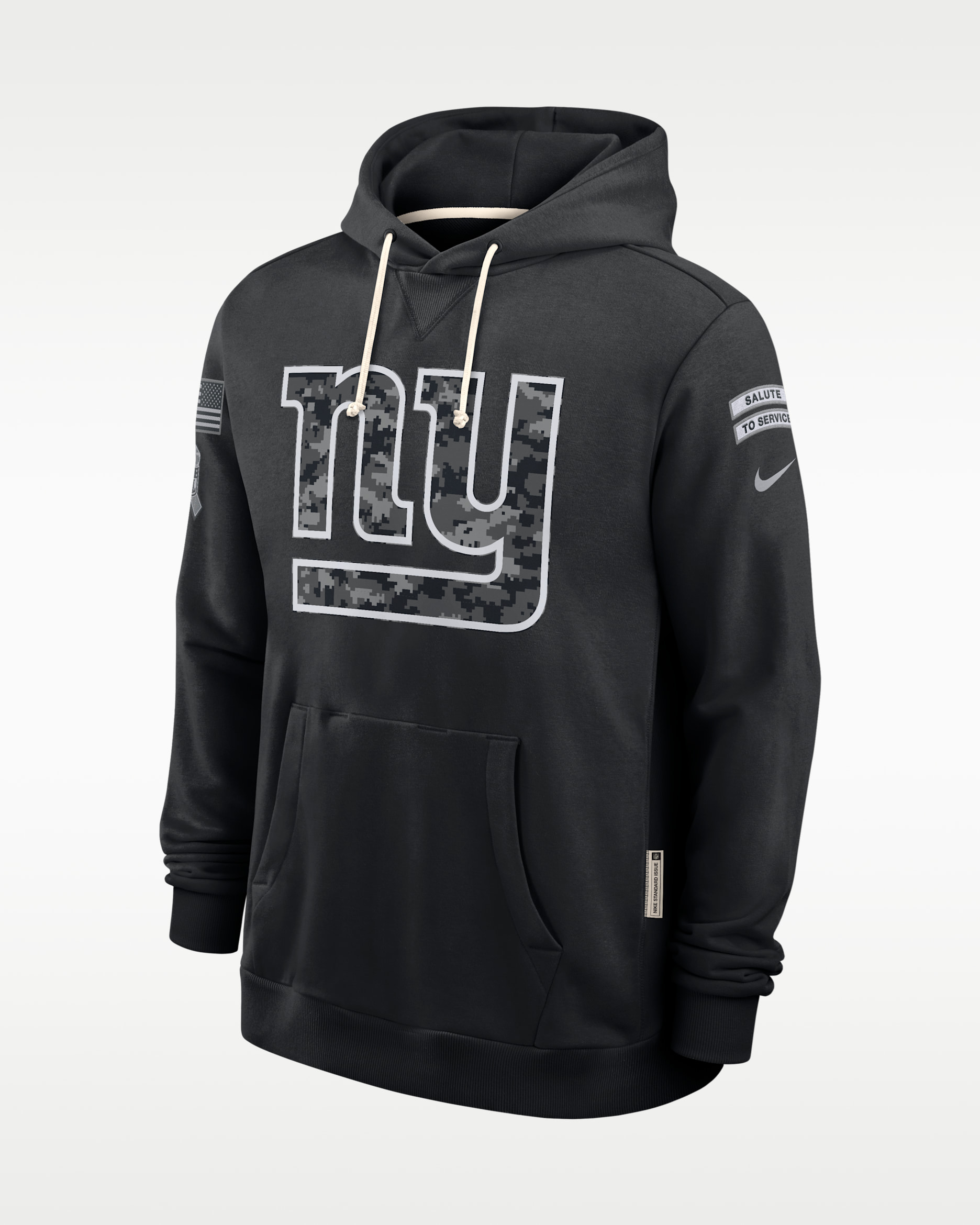 New York Giants Salute to Service Sideline Men's Nike Dri-FIT NFL Pullover Hoodie - Black