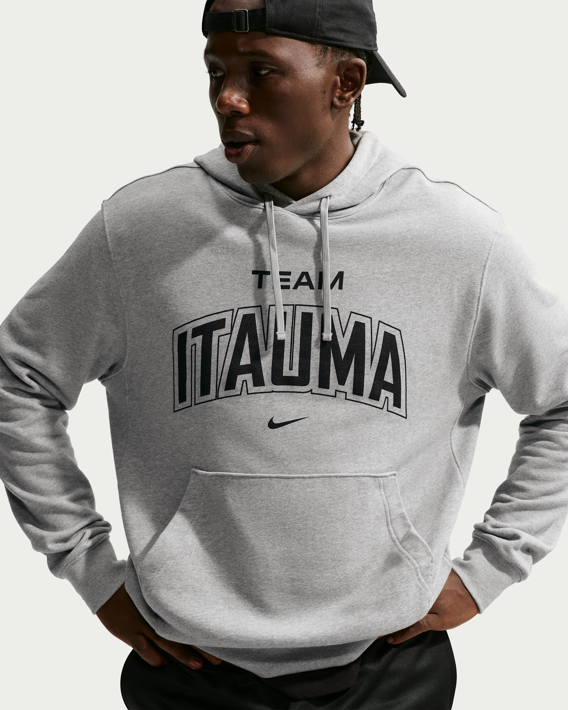 Nike Boxing-hættetrøje til mænd - Dark Grey Heather