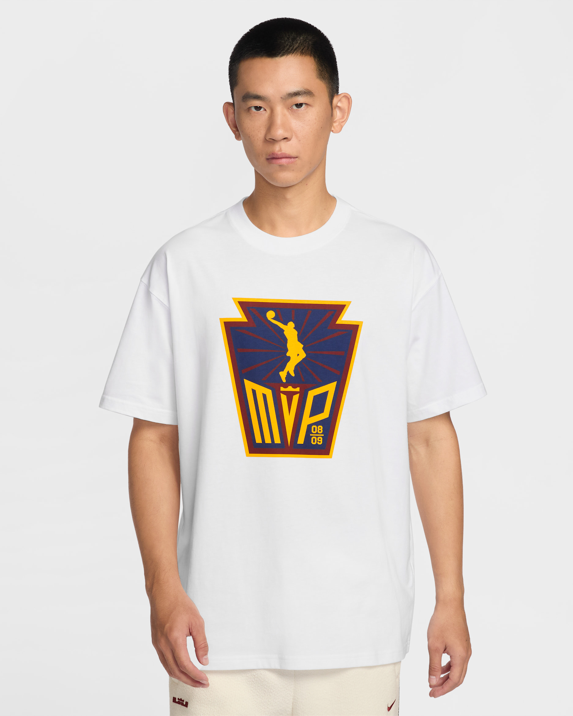 レブロン "Honor Society" ナイキ メンズ バスケットボール Tシャツ - ホワイト