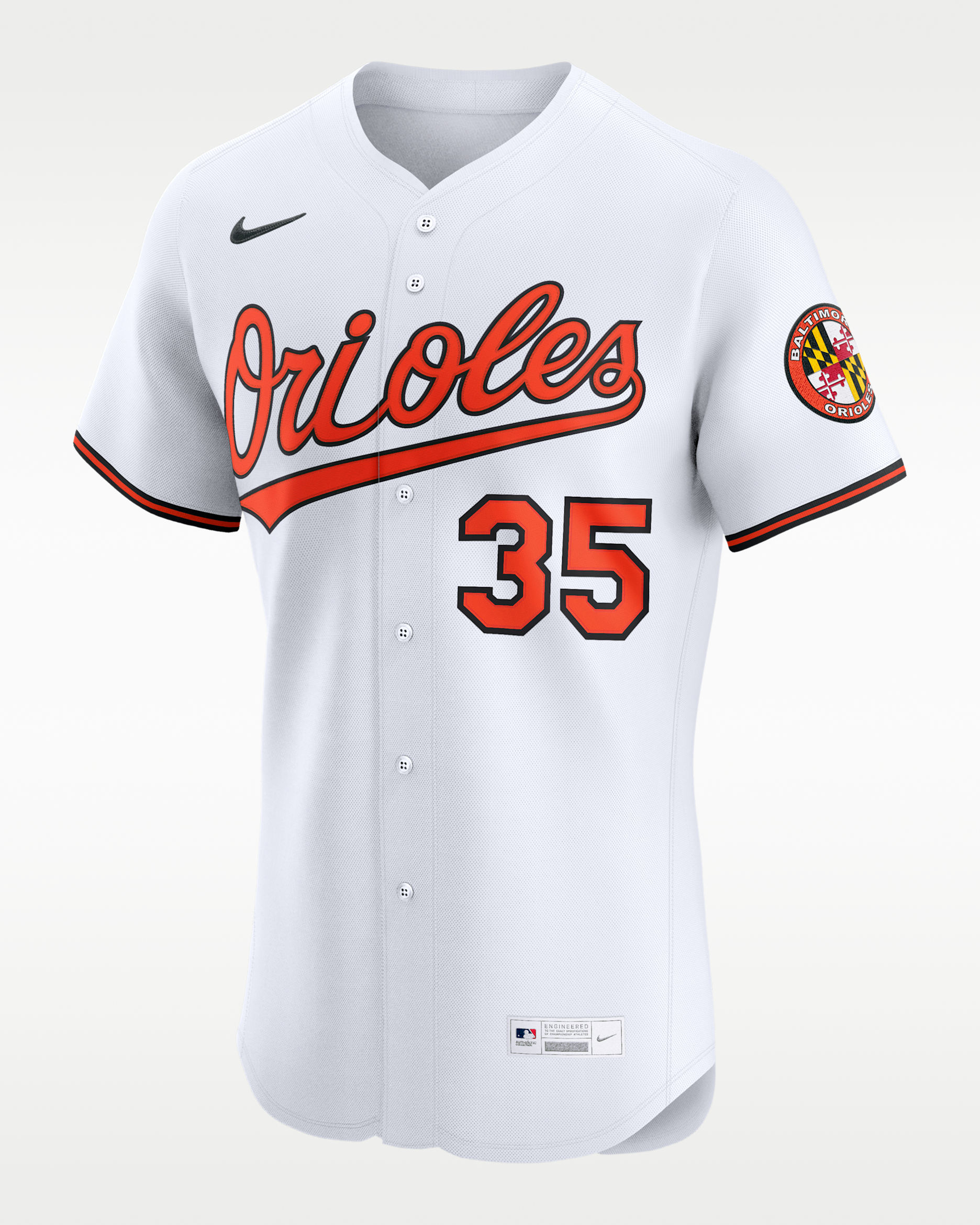 Jersey Nike Dri-FIT ADV de la MLB Elite para hombre Adley Rutschman Baltimore Orioles - Blanco