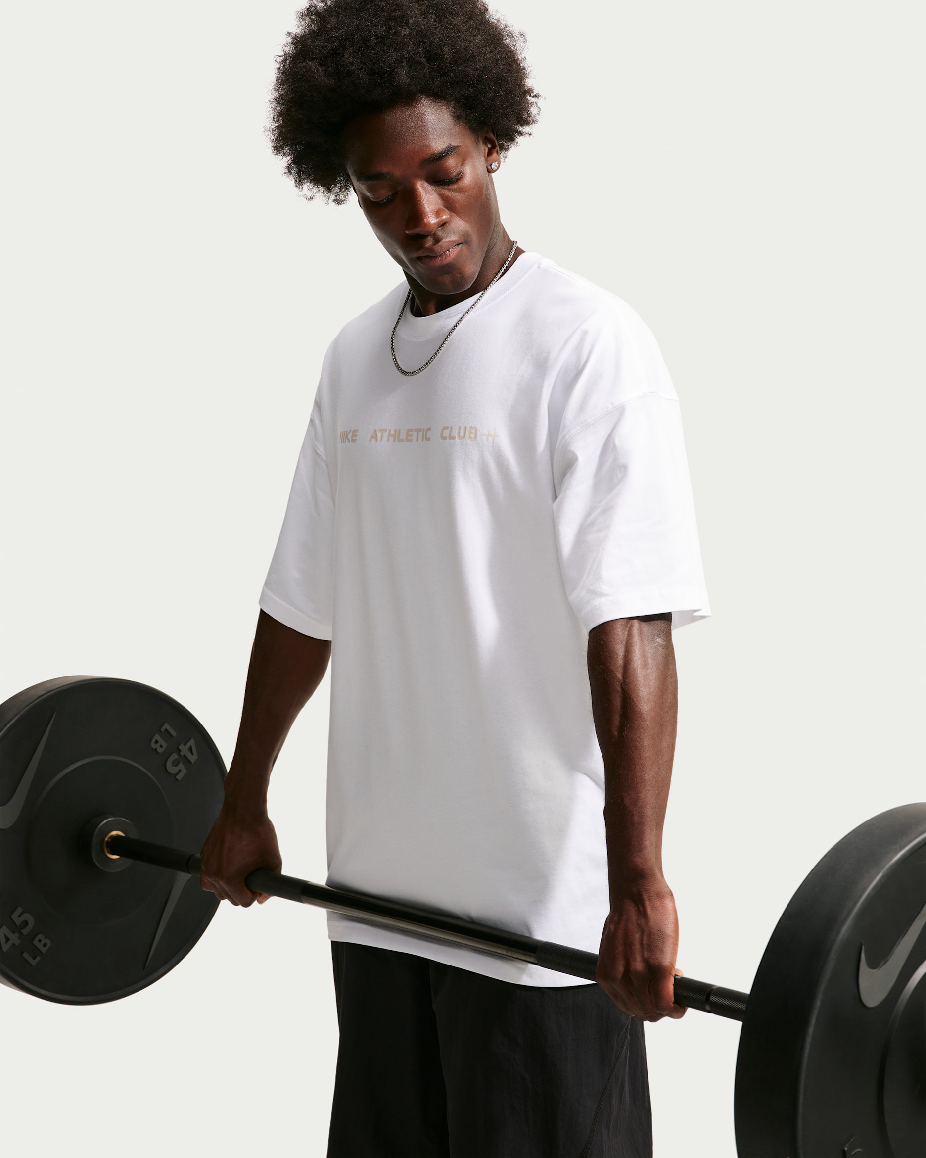 Ανδρικό T-Shirt σε φαρδιά γραμμή Nike N.A.C. - Λευκό/Cream II