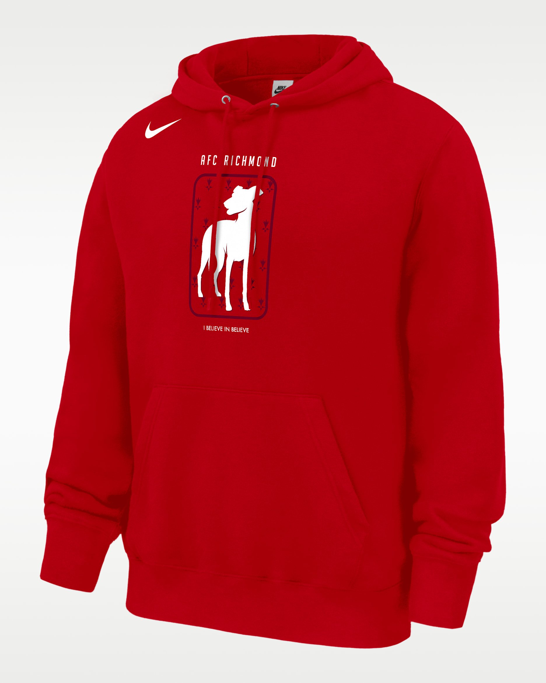 AFC Richmond Men's Nike Club Fleece Hoodie - University Red