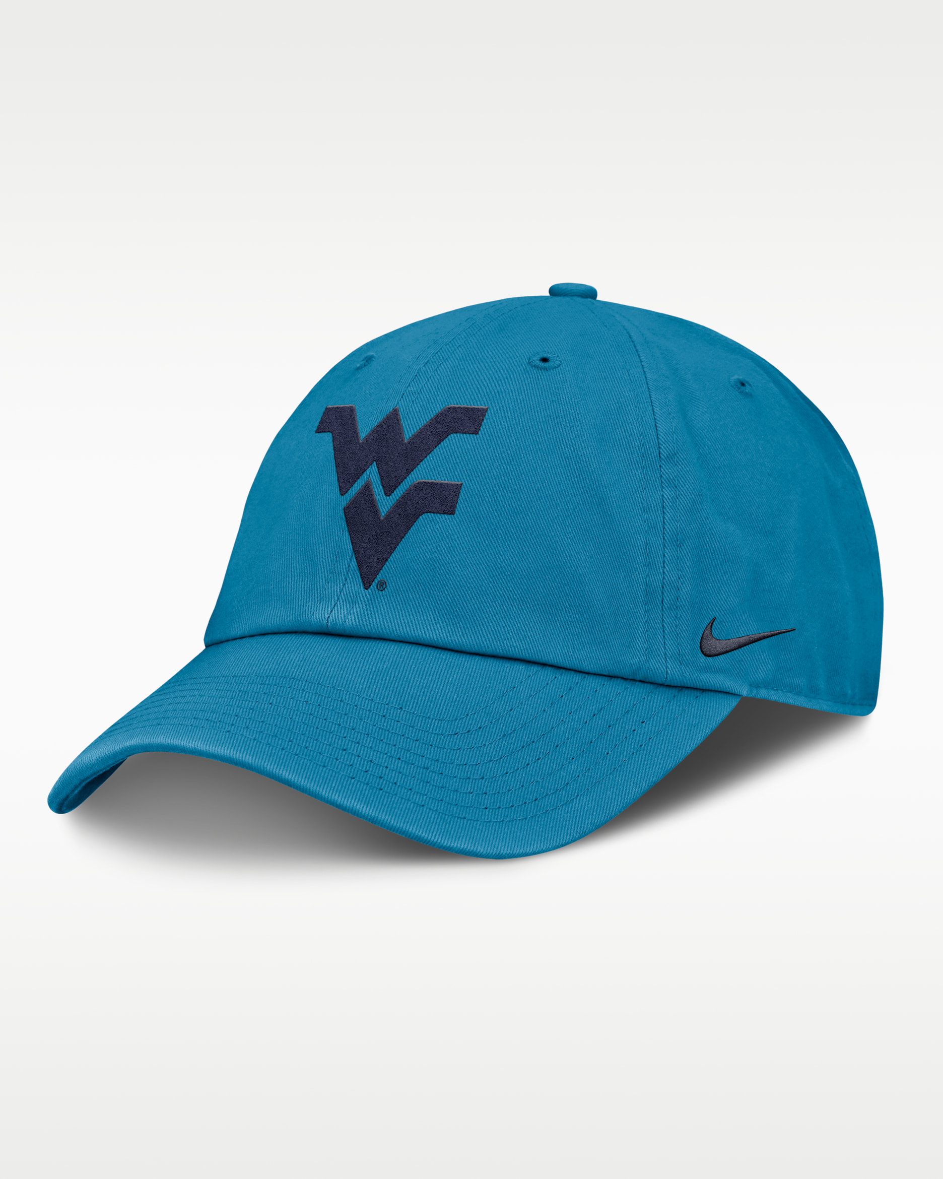 West Virginia Primetime Campus Club Toned Men's Nike College Adjustable Hat - Blue