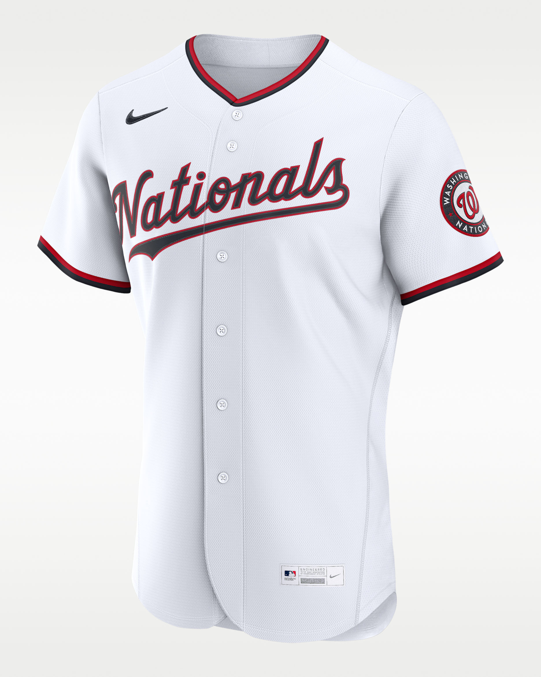 Jersey Nike de la MLB Authentic para hombre Washington Nationals - Blanco