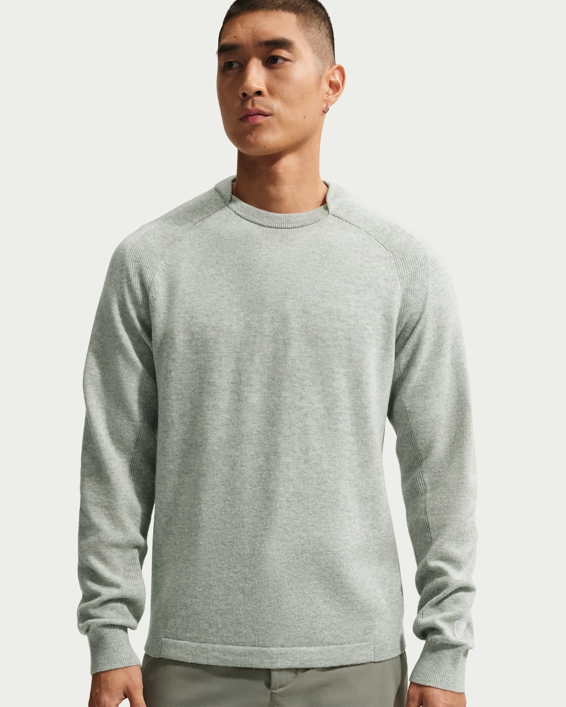 나이키 테일러드 퍼포먼스 남성 크루넥 골프 크루넥 탑 - 배얼리 그린/세일