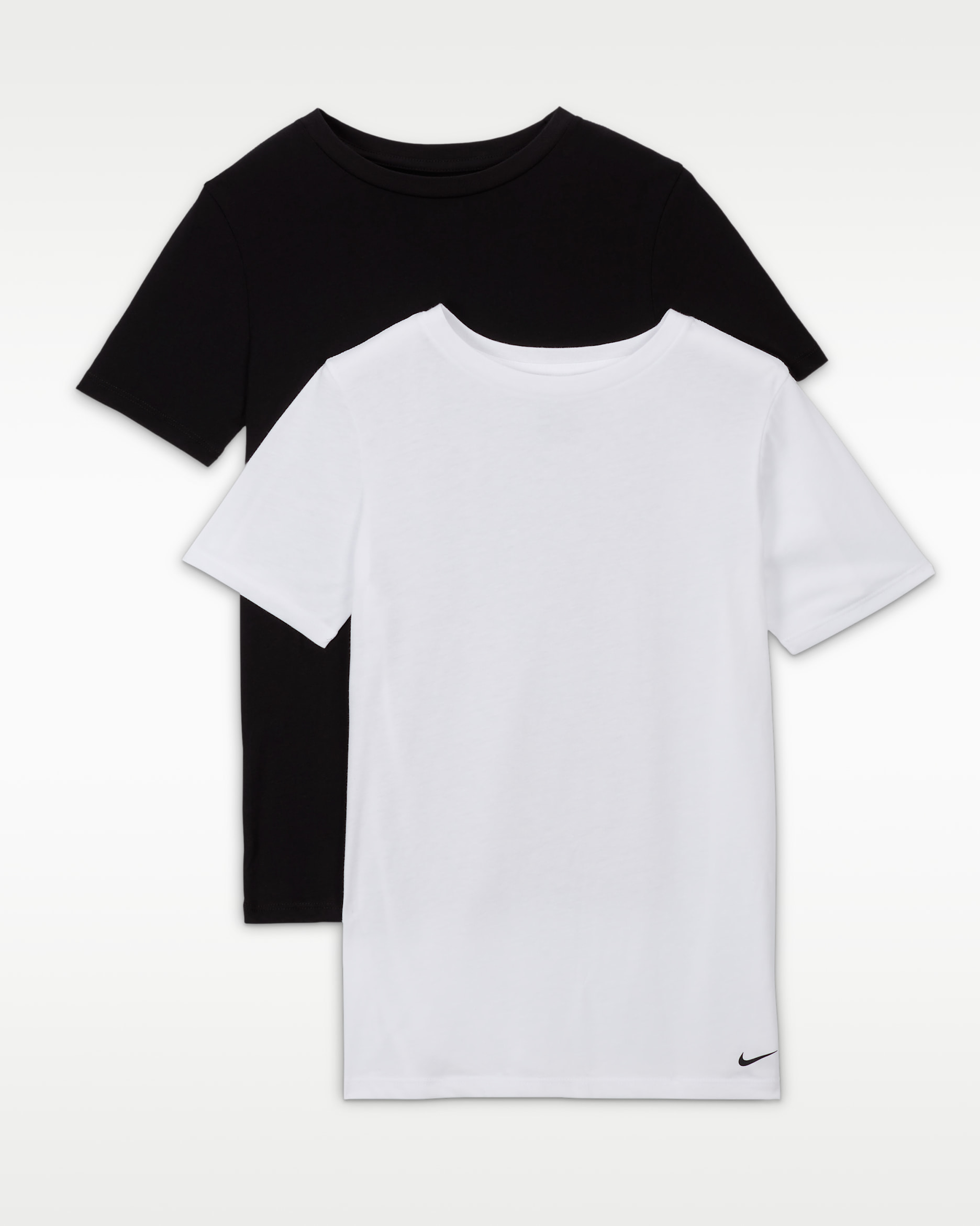 Nike Big Kids' Crew Undershirt (2-Pack) - Black