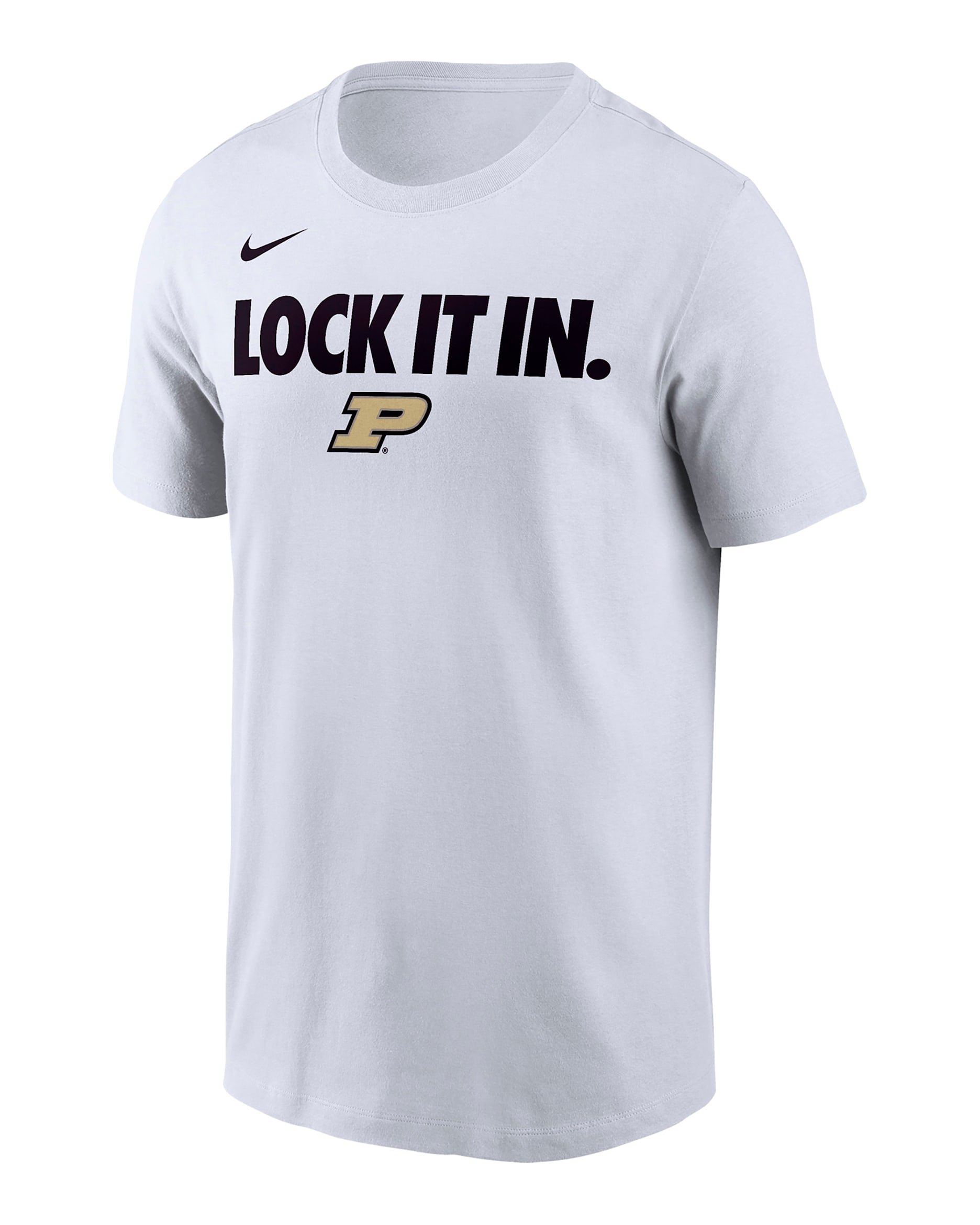 Playera universitaria Nike Dri-FIT para hombre Purdue 2026 On-Court Bench - Blanco
