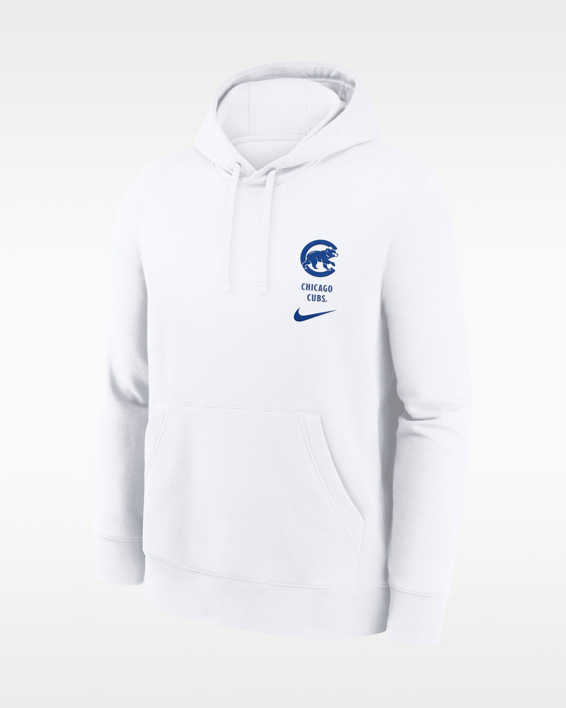 Chicago Cubs Minimal Club Men's Nike MLB Pullover Hoodie - White