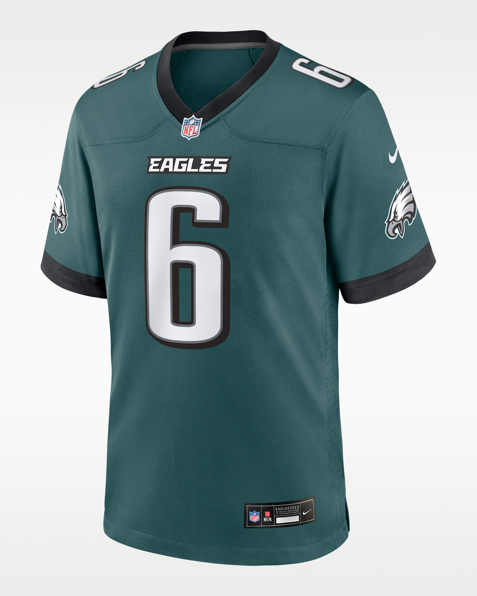 Jersey Nike de la NFL Game para hombre DeVonta Smith Philadelphia Eagles - Verde