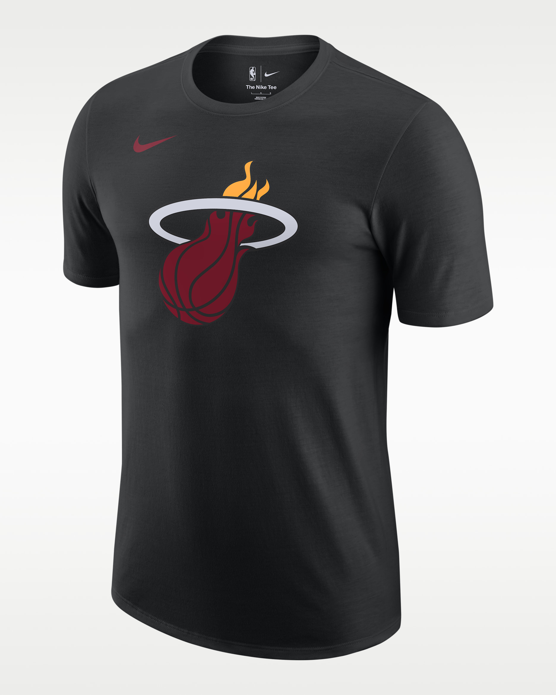 Playera Nike de la NBA para hombre Miami Heat Essential - Negro