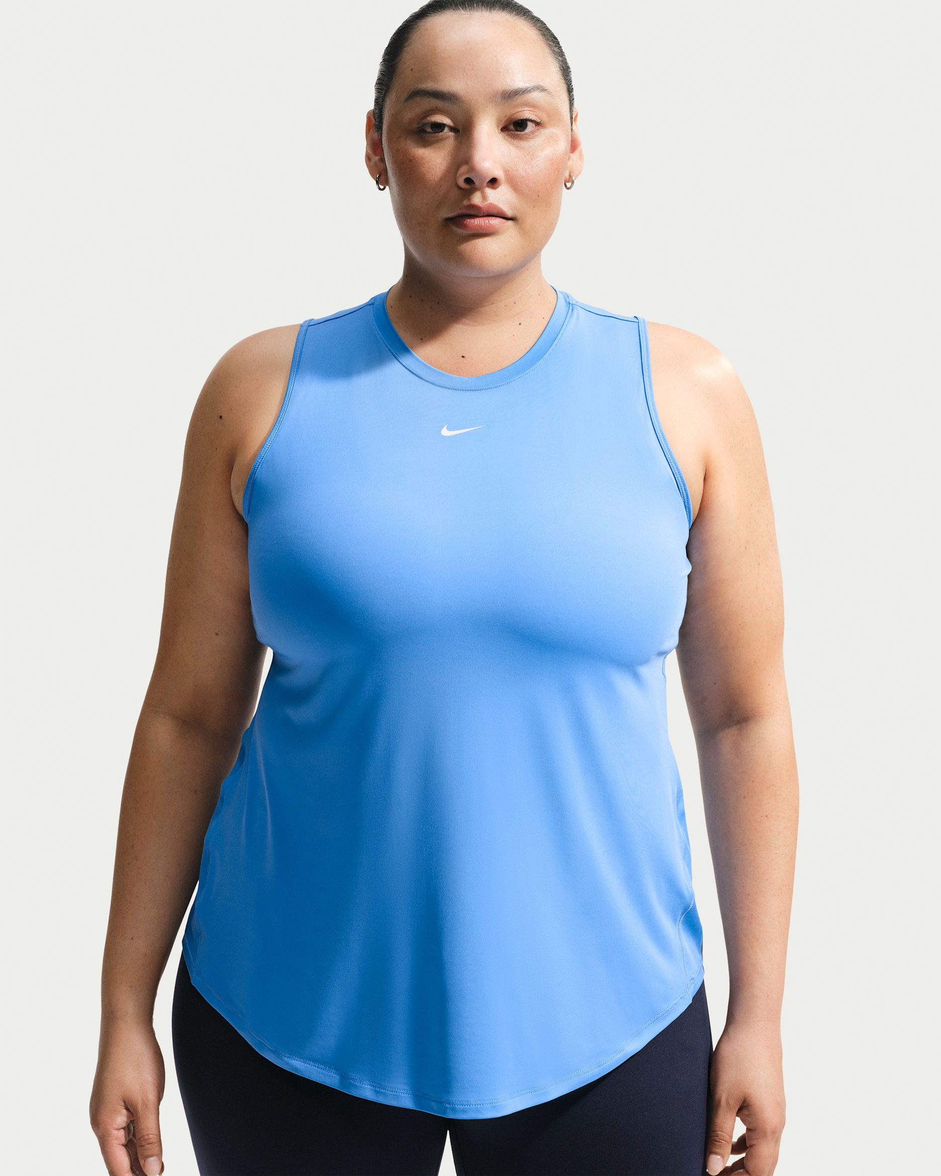 Nike One Classic Women's Dri-FIT Tank Top (Plus Size) - University Blue/White