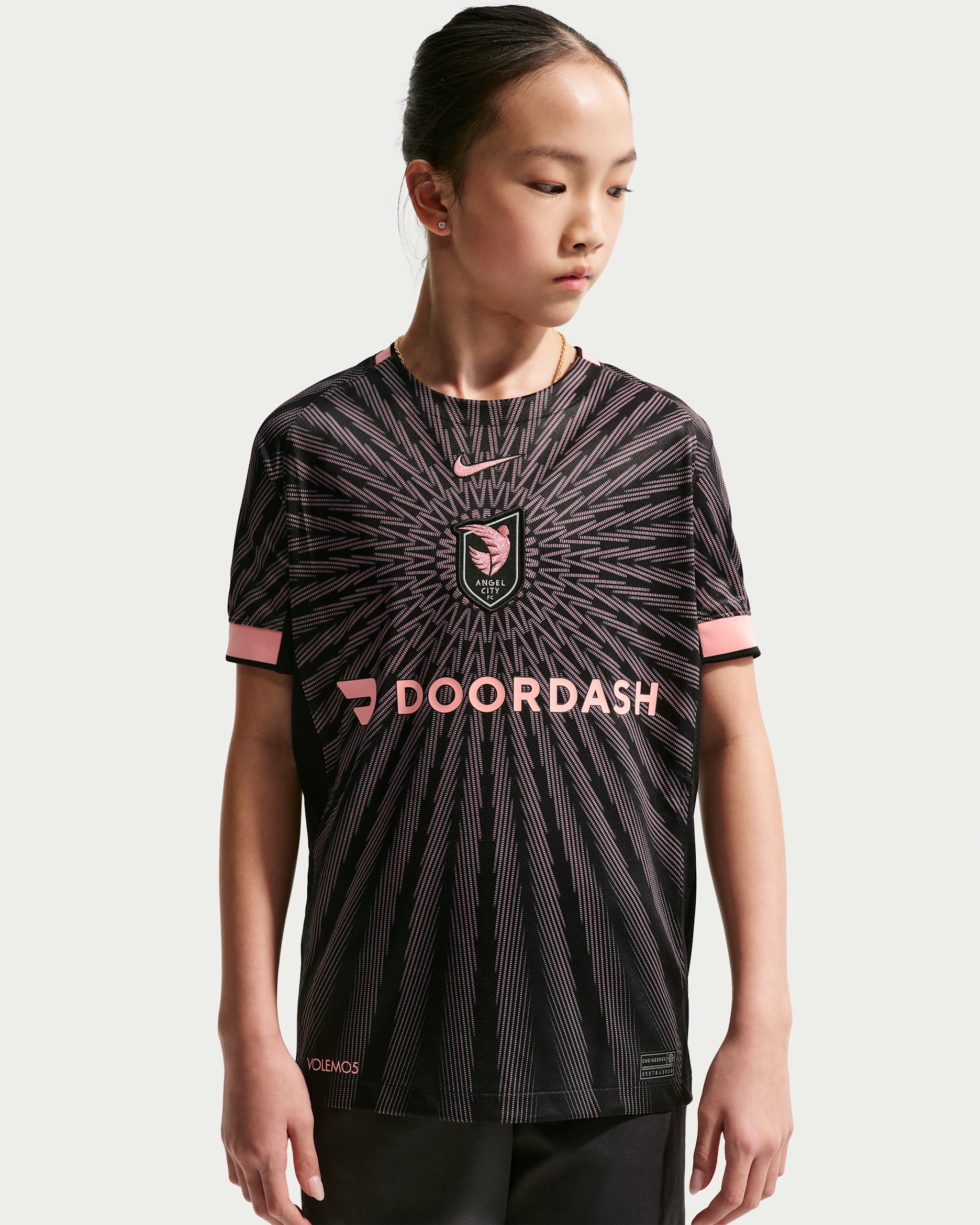 Angel City FC Stadium Edition Big Kids' Nike Dri-FIT Replica Jersey - Black