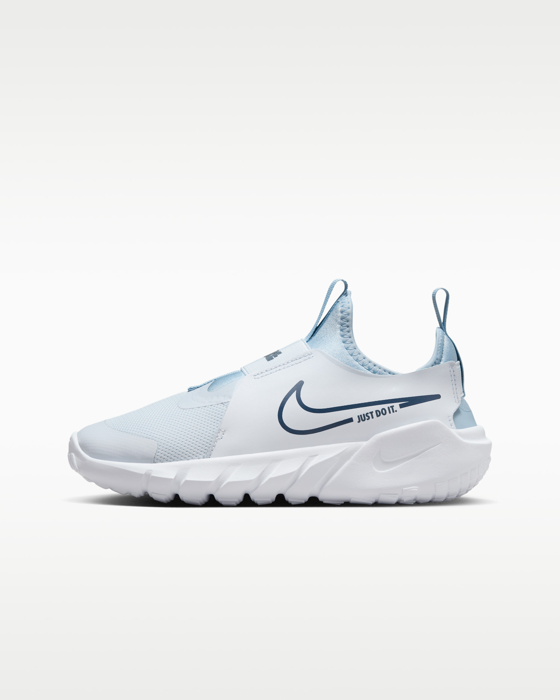 Nike Flex Runner 2 Big Kids' Road Running Shoes - Football Grey/Light Armory Blue/White/Midnight Navy