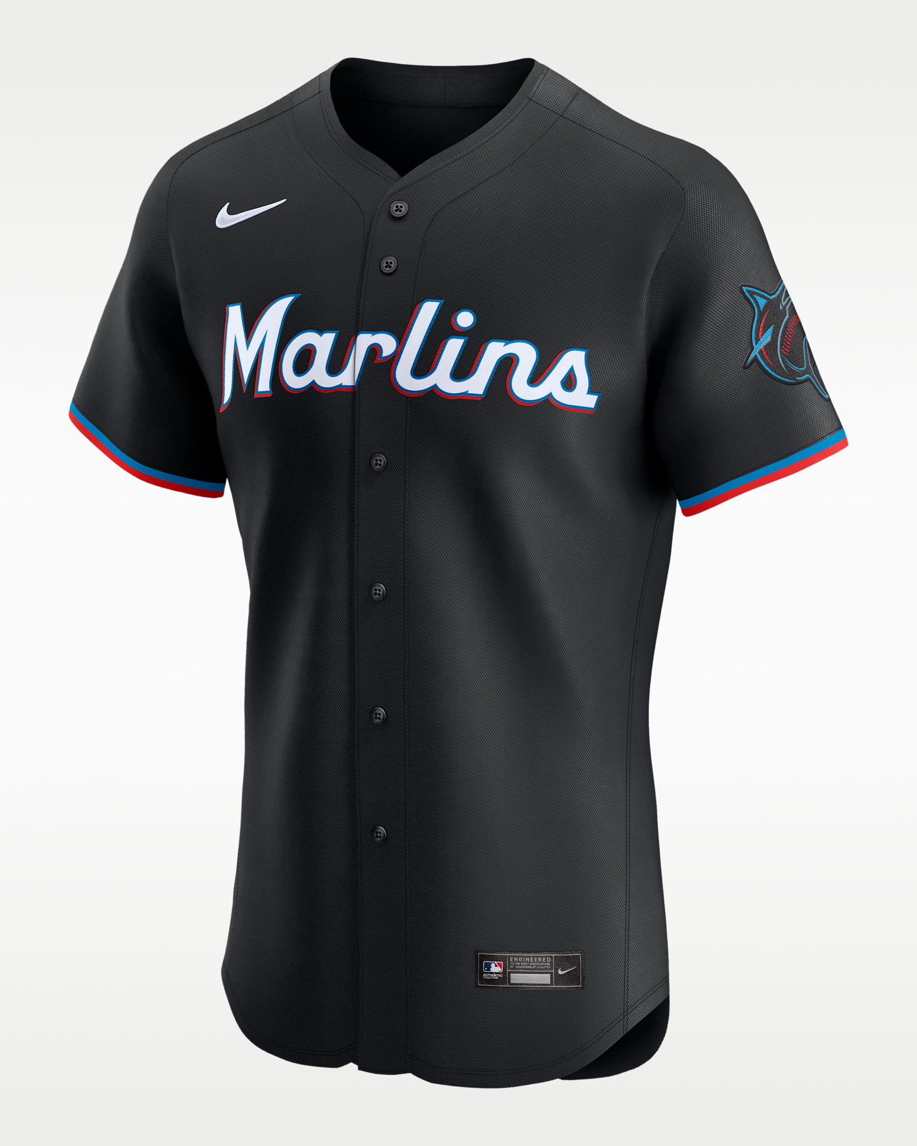 Miami Marlins Men's Nike Dri-FIT ADV MLB Elite Jersey - Black