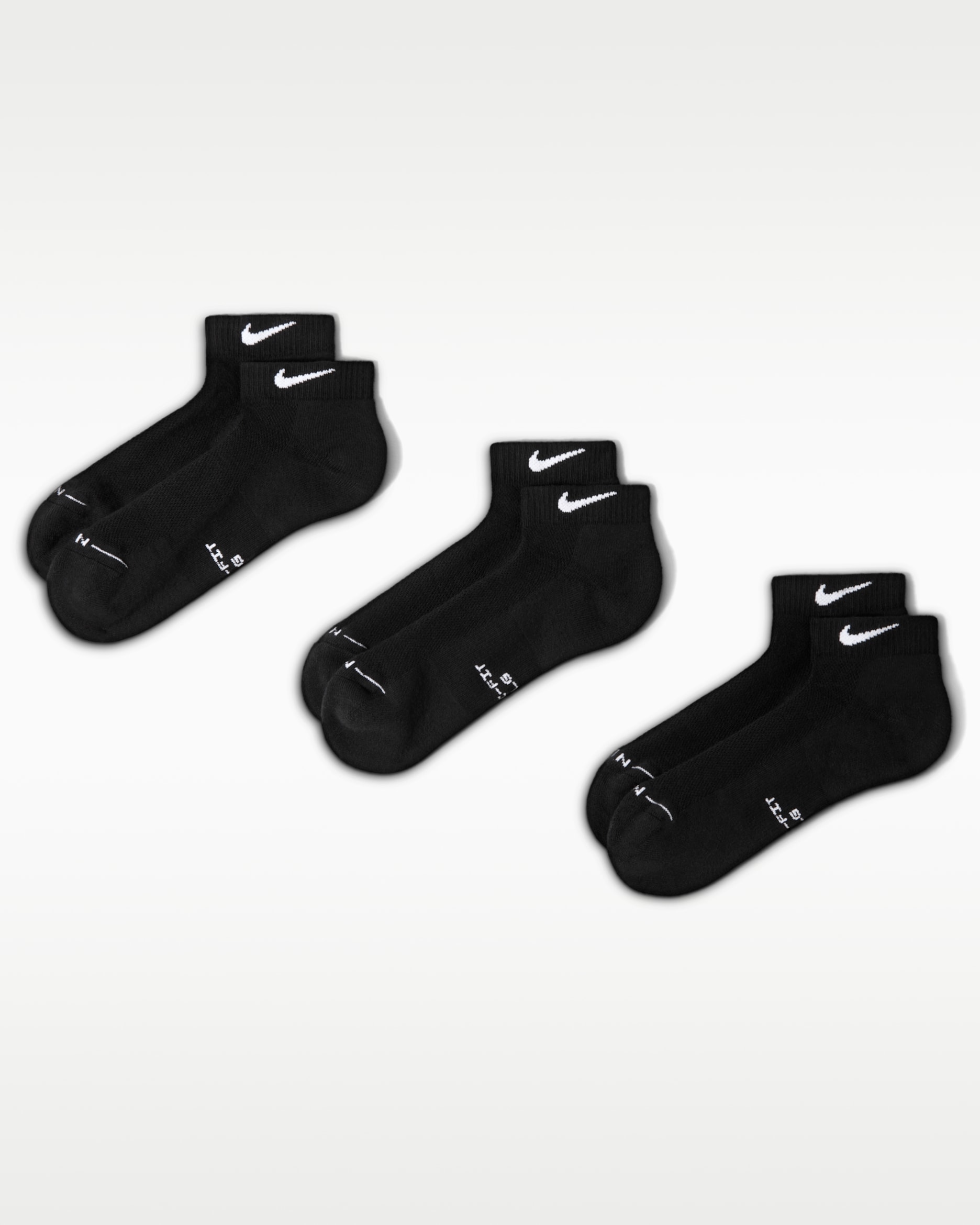 Nike Everyday Elevated Low Socks (3 Pairs) - Multi-Color