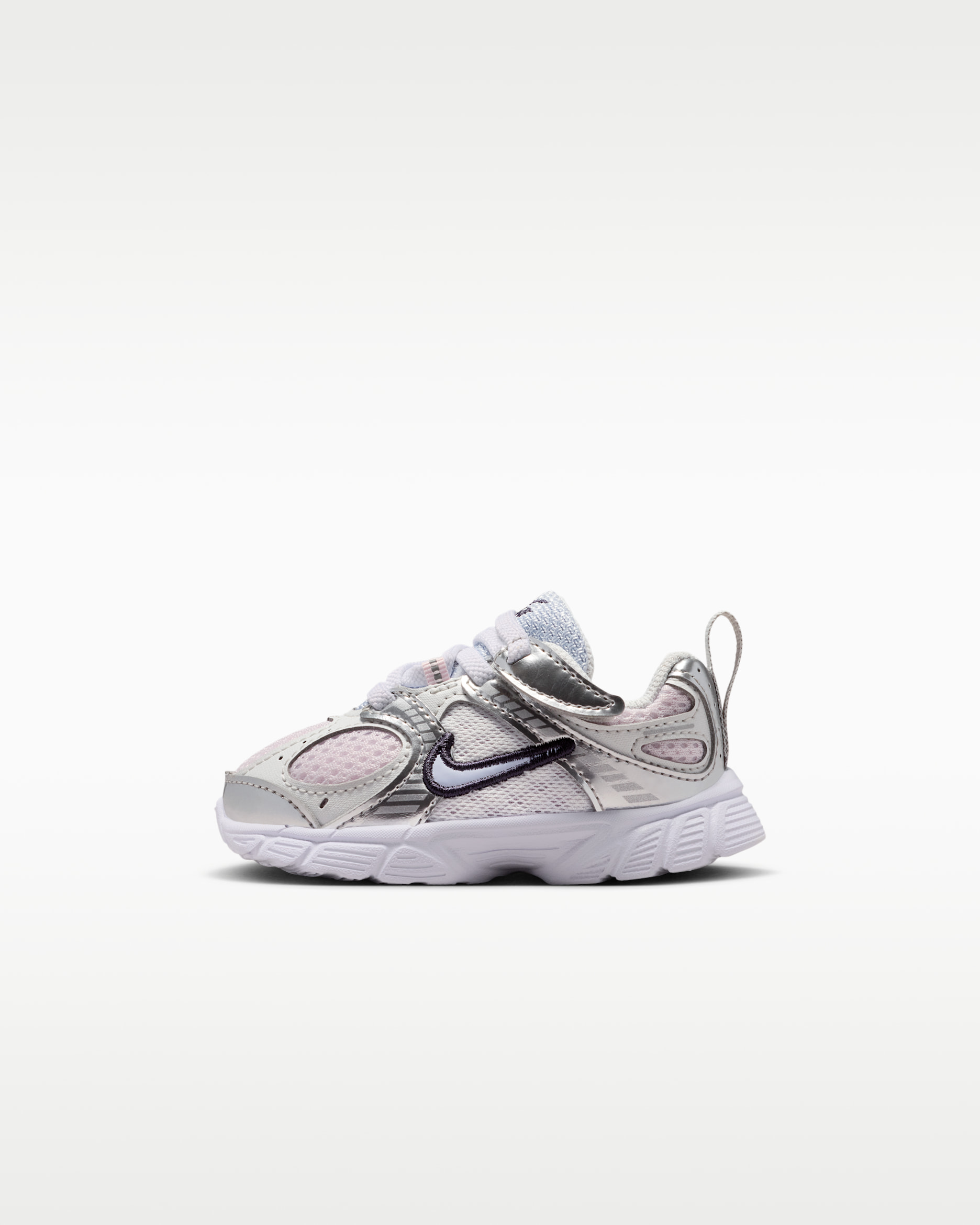 Tenis para bebé e infantil Nike V5 RNR - Violeta claro/Plata metalizado/Morado cueva/Fantasma