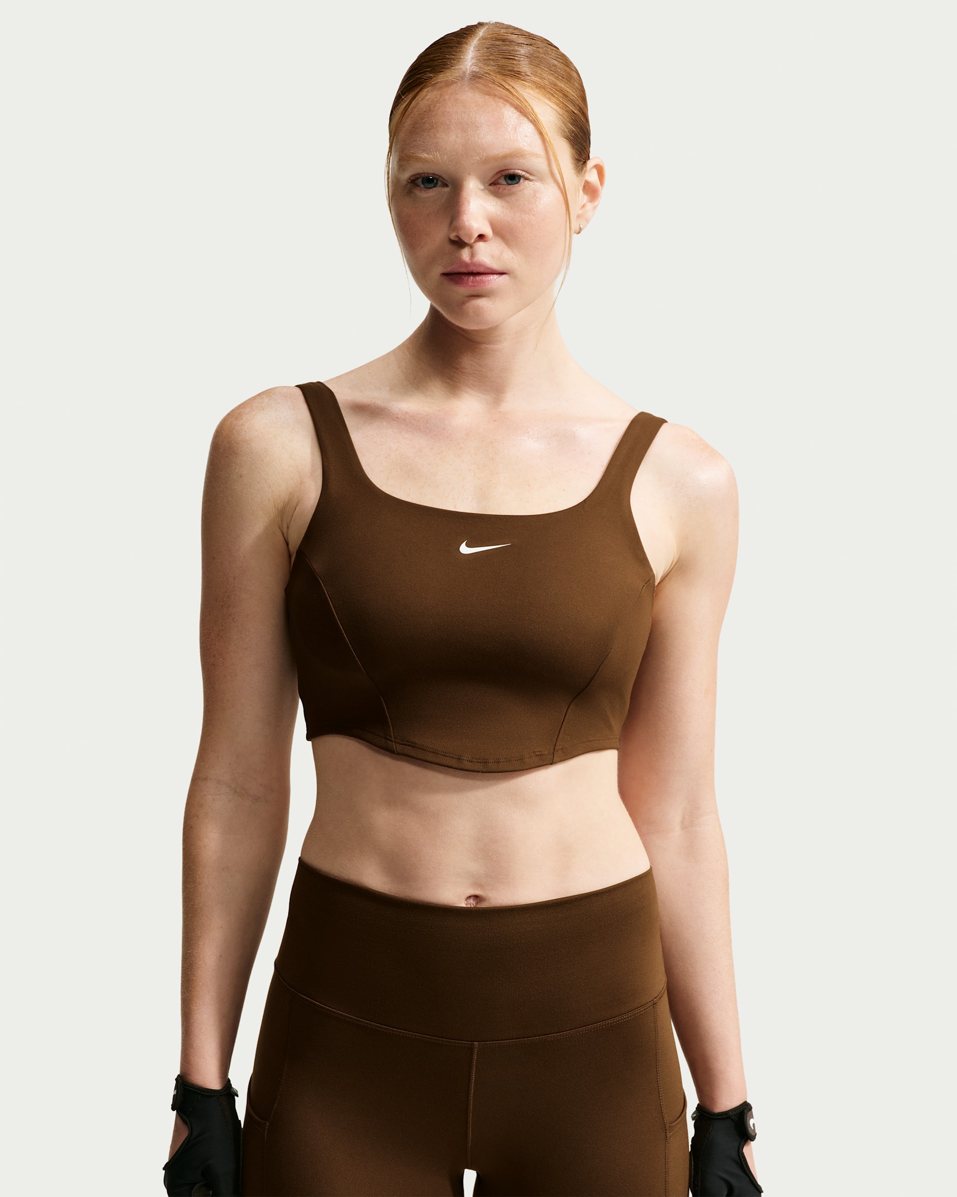 Nike One Women's Light-Support Sports Bra - Cacao Wow