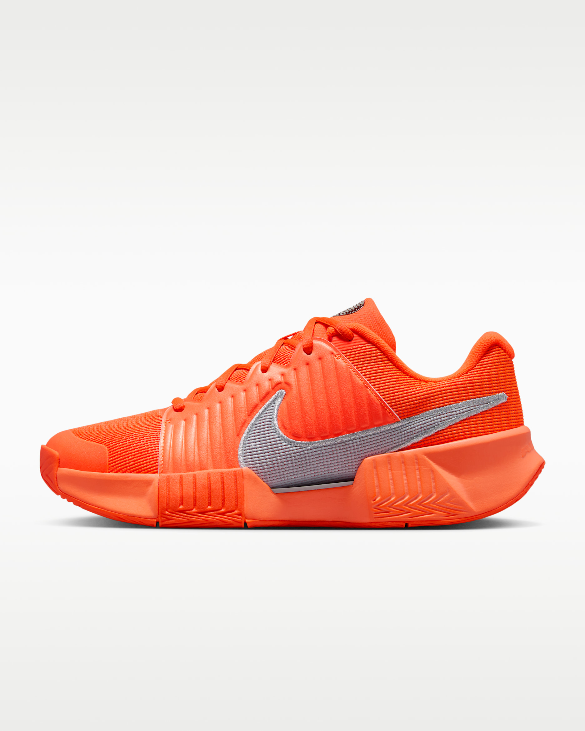 Nike GP Challenge Pro Premium Men's Hard Court Tennis Shoes - Hyper Crimson/Metallic Silver