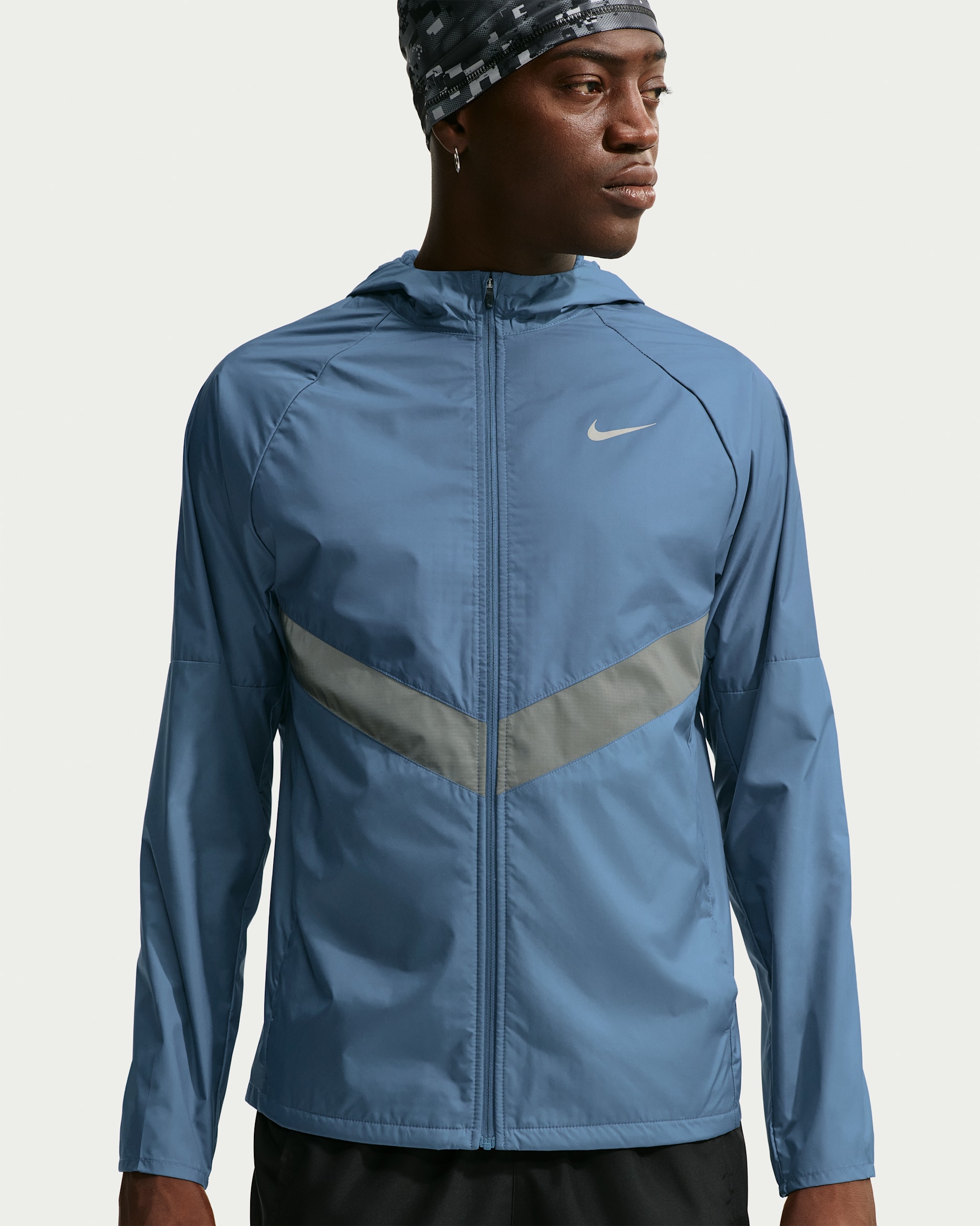 Nike Miler Therma-FIT Repel téliesített férfi futókabát - New Slate/Fekete