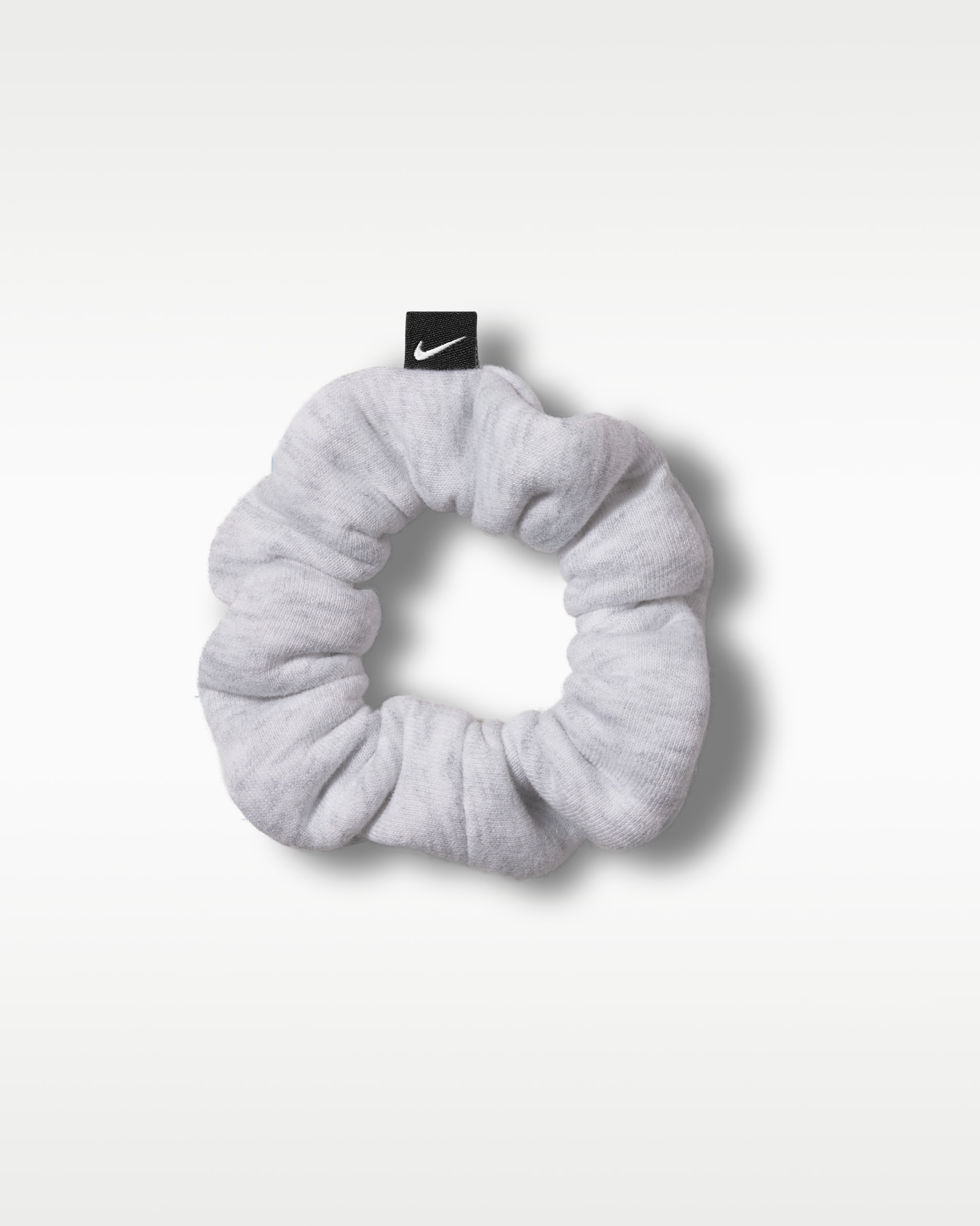 Nike Studio Fleece Gathered Hair Tie - Birch Heather/White
