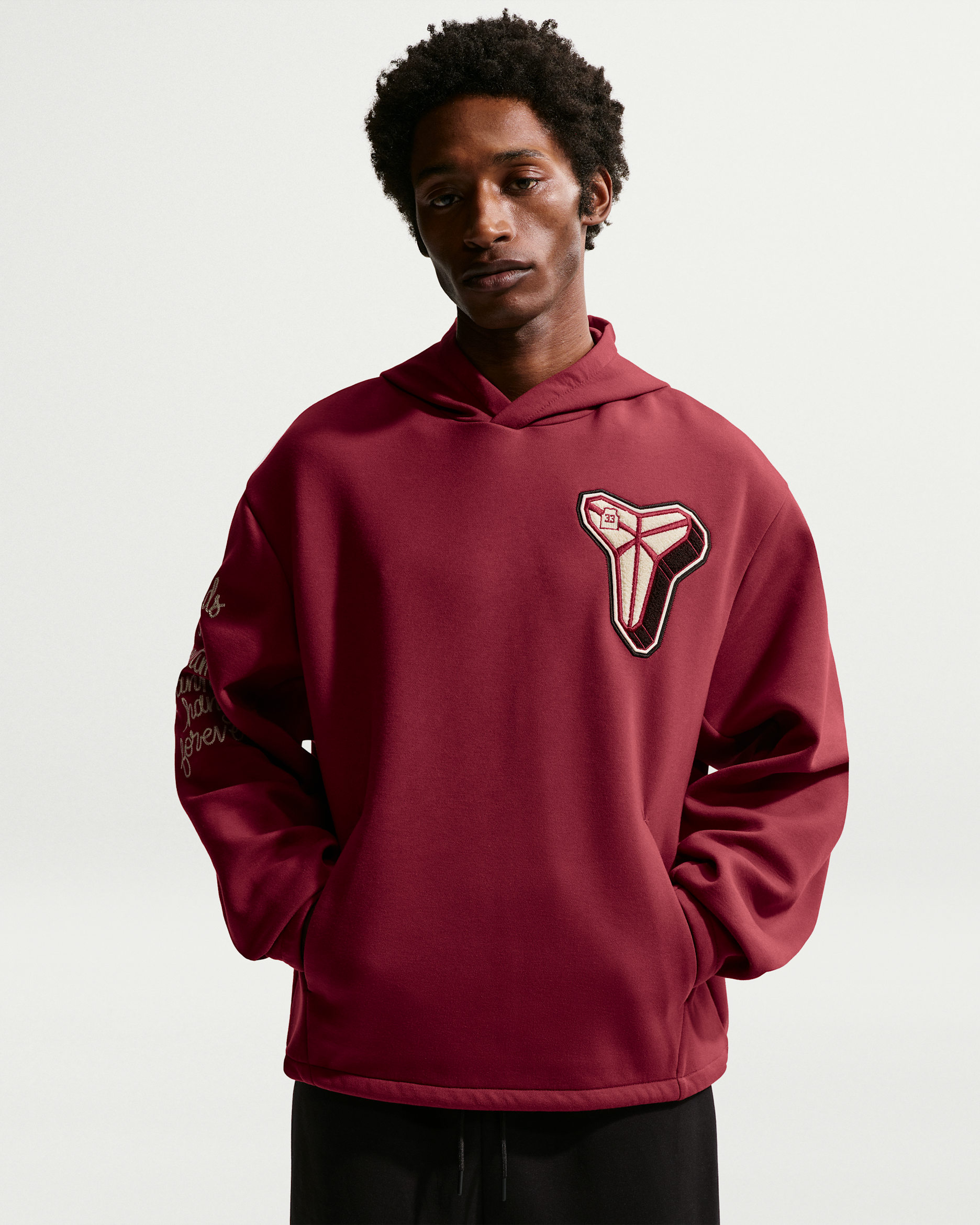 Kobe Dri-FIT Basketball-Fleecehoodie (Herren) - Team Red/Coconut Milk