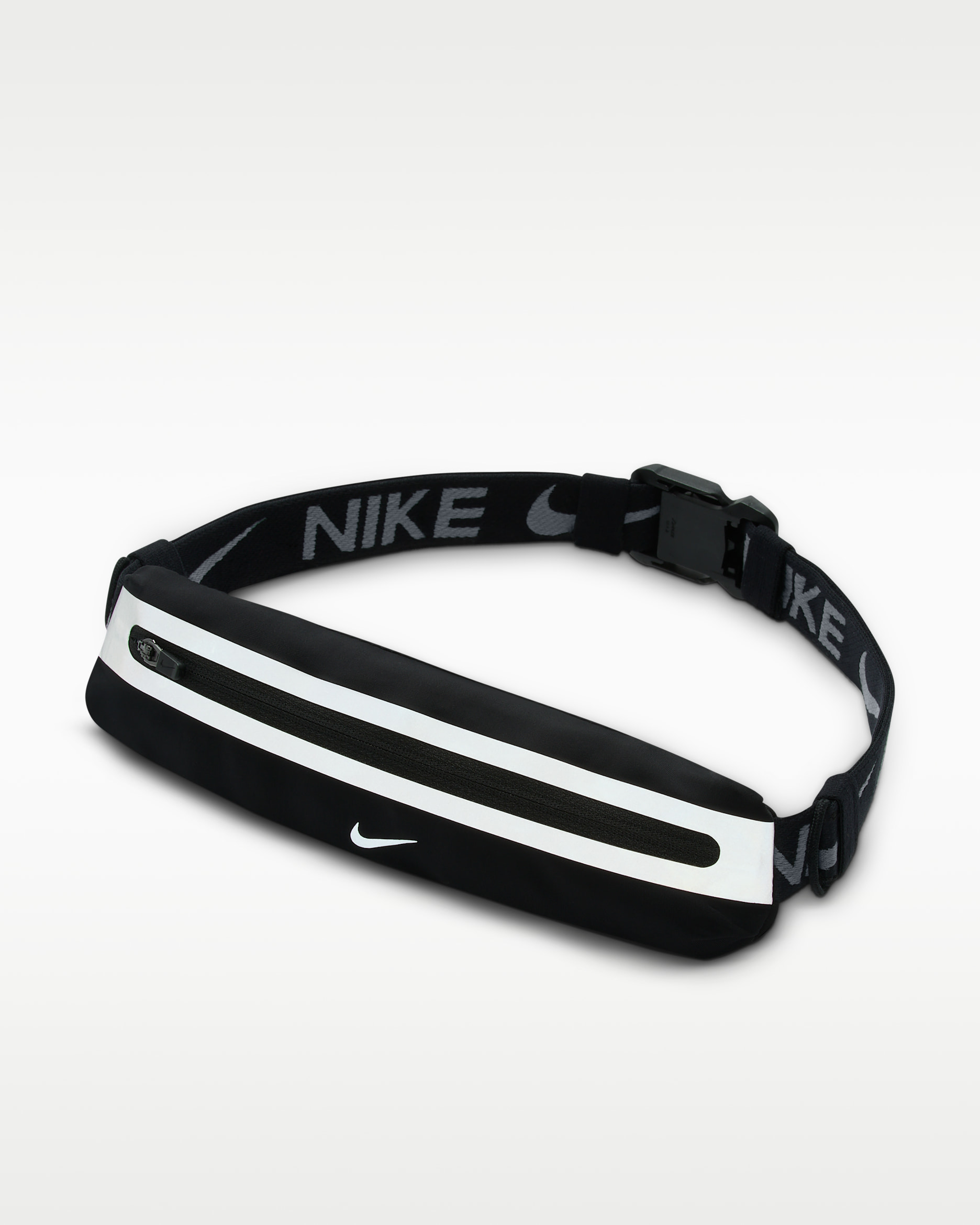 Nike Slim 4.0 Riñonera de running - Negro/Negro/Plata