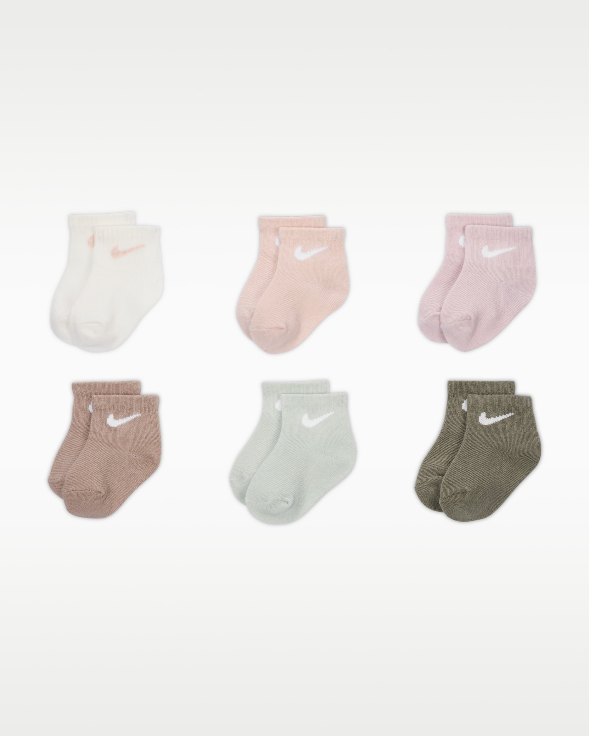 Nike Baby Socks (6 Pairs) - Sail