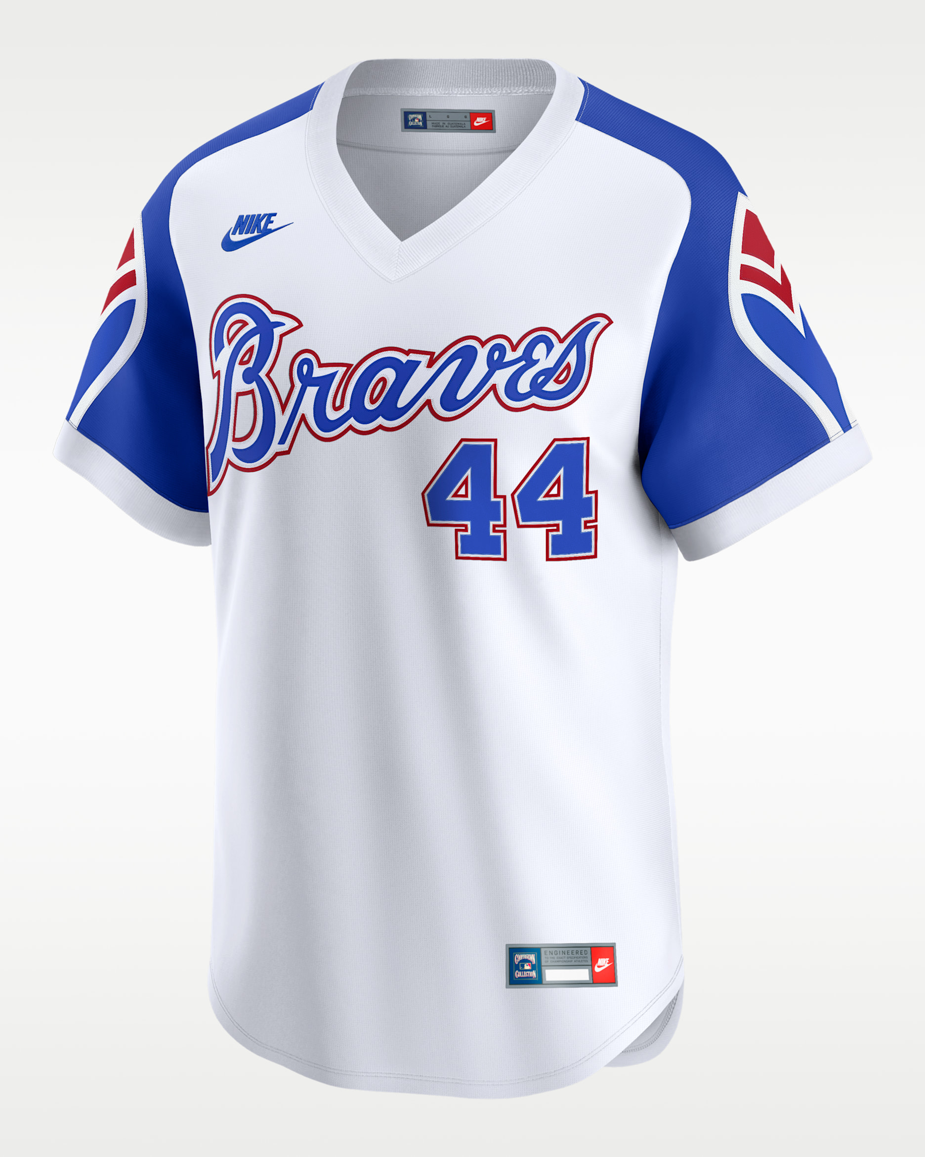 Hank Aaron Atlanta Braves Cooperstown Men's Nike Dri-FIT ADV MLB Limited Jersey - White