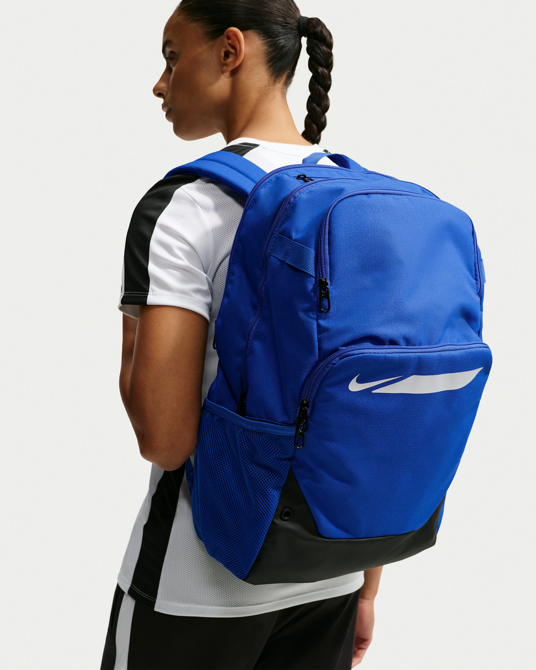 Nike Academy Soccer Backpack (Large, 30L) - Game Royal/Black/White
