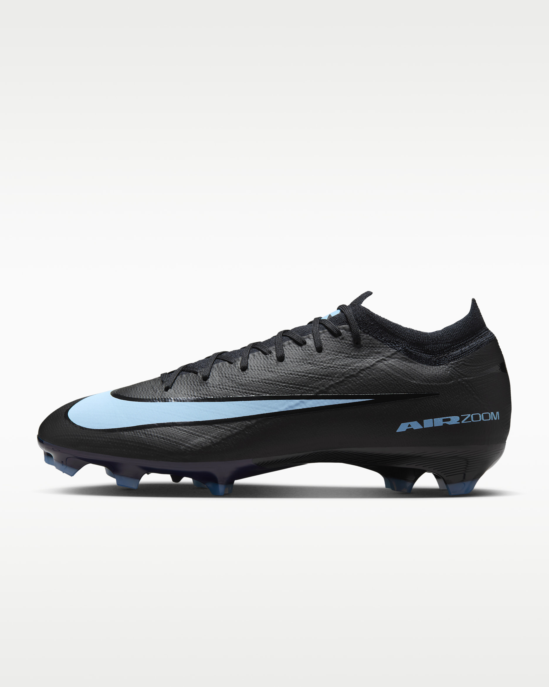 Nike Mercurial Vapor 16 Pro Firm-Ground Low-Top Soccer Cleats - Black/Ice Blue