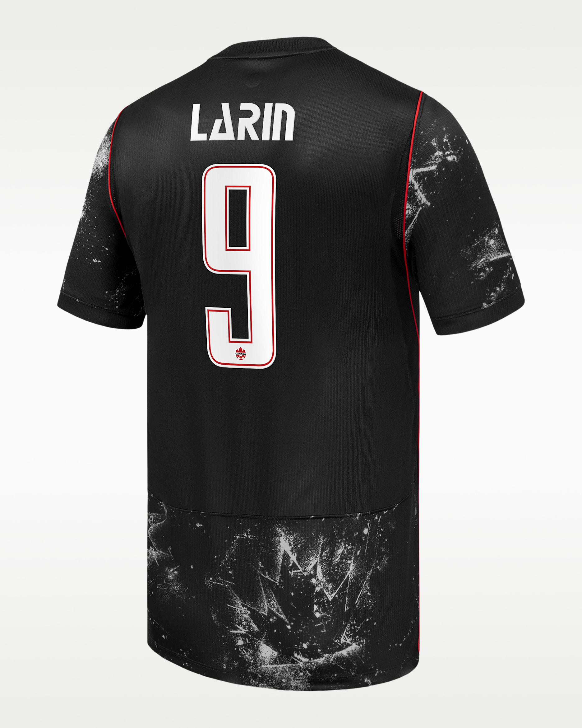 Cyle Larin Canada Soccer 2026 Stadium Away Men's Nike Dri-FIT Soccer Jersey - Black