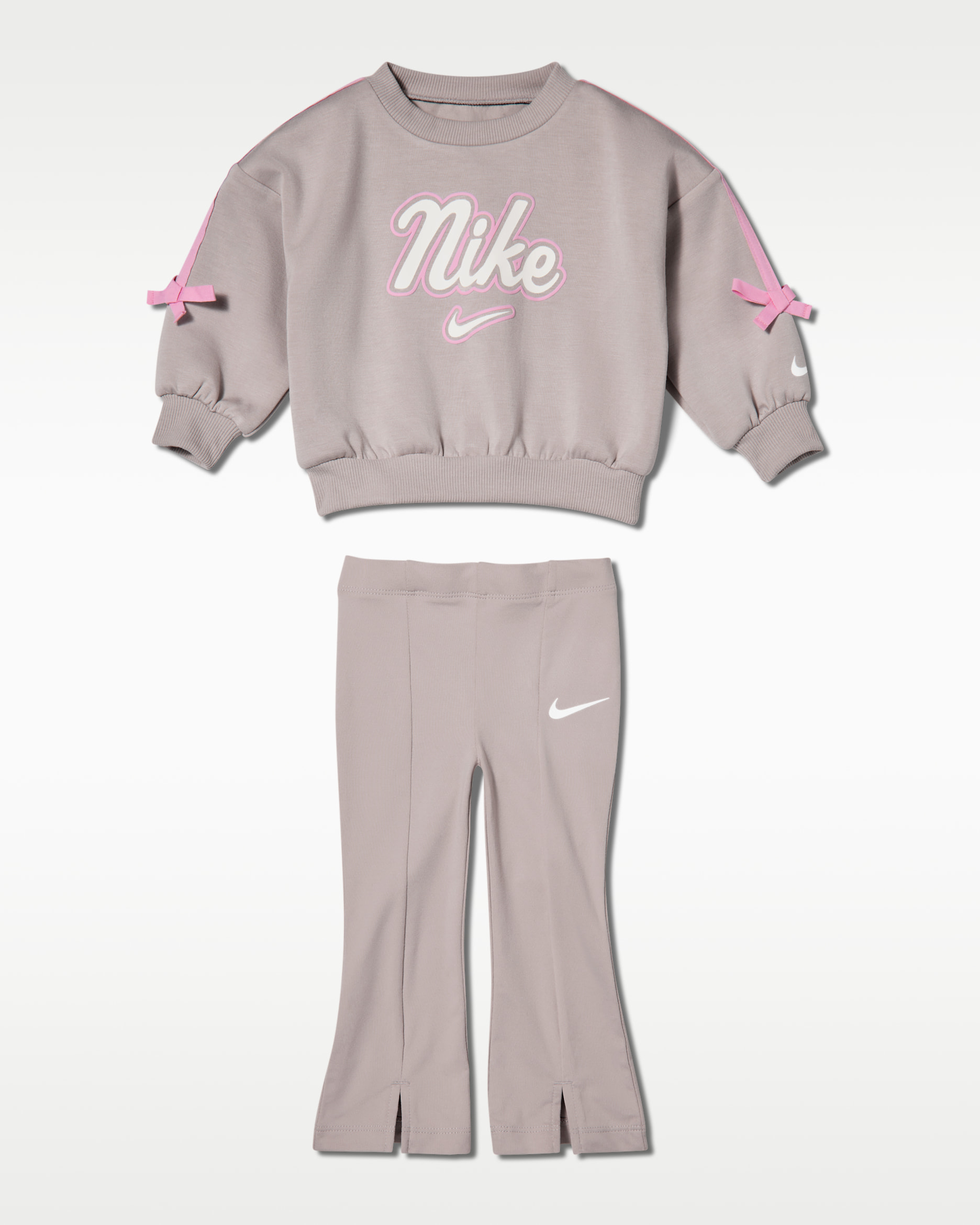 Nike Juxta-Girl tweedelige set met strepen en strik voor baby's (12-24 maanden) - Moon Particle