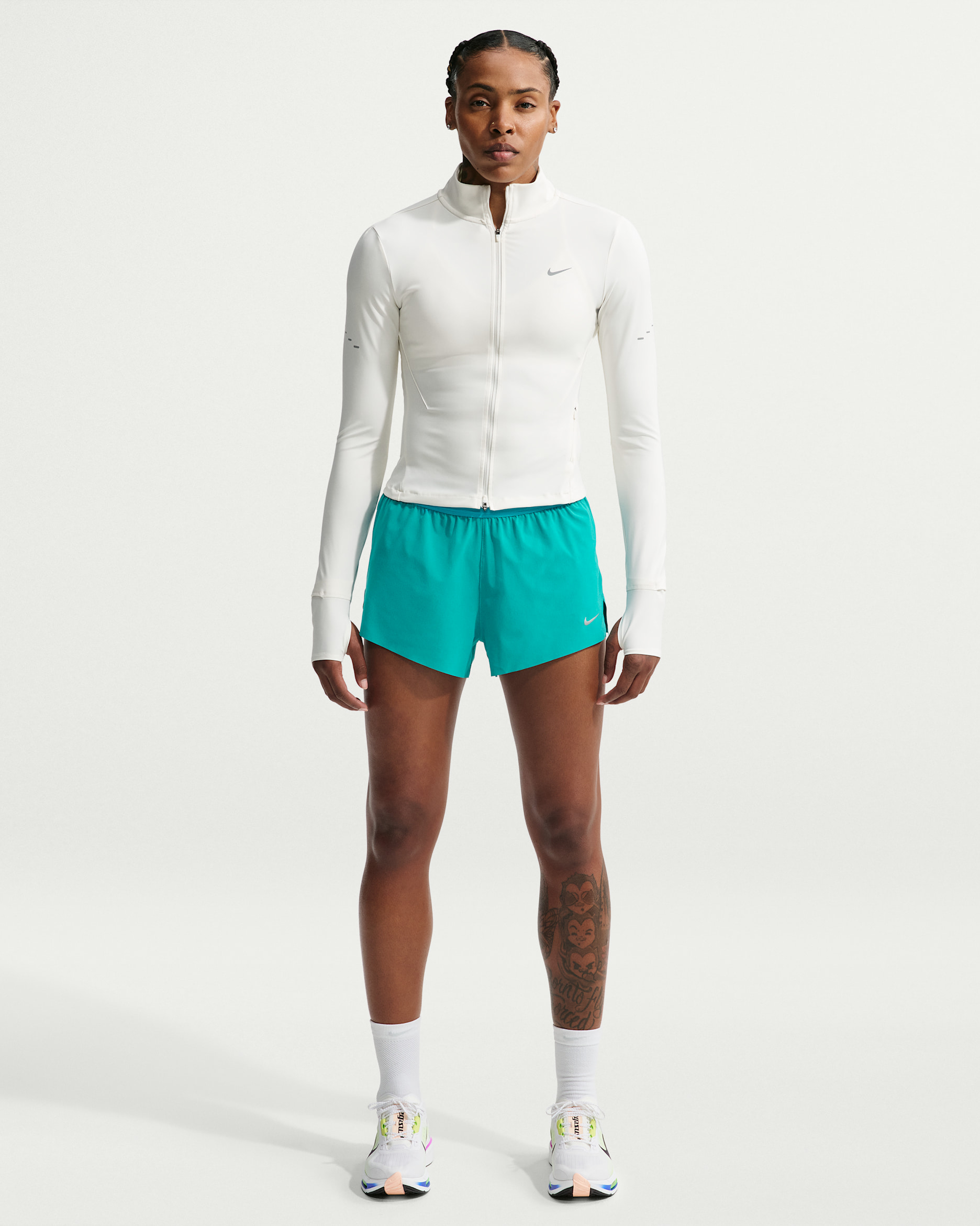 Nike Swift Women's Dri-FIT Mid-Rise 2.5" Brief-Lined Running Shorts - Energy