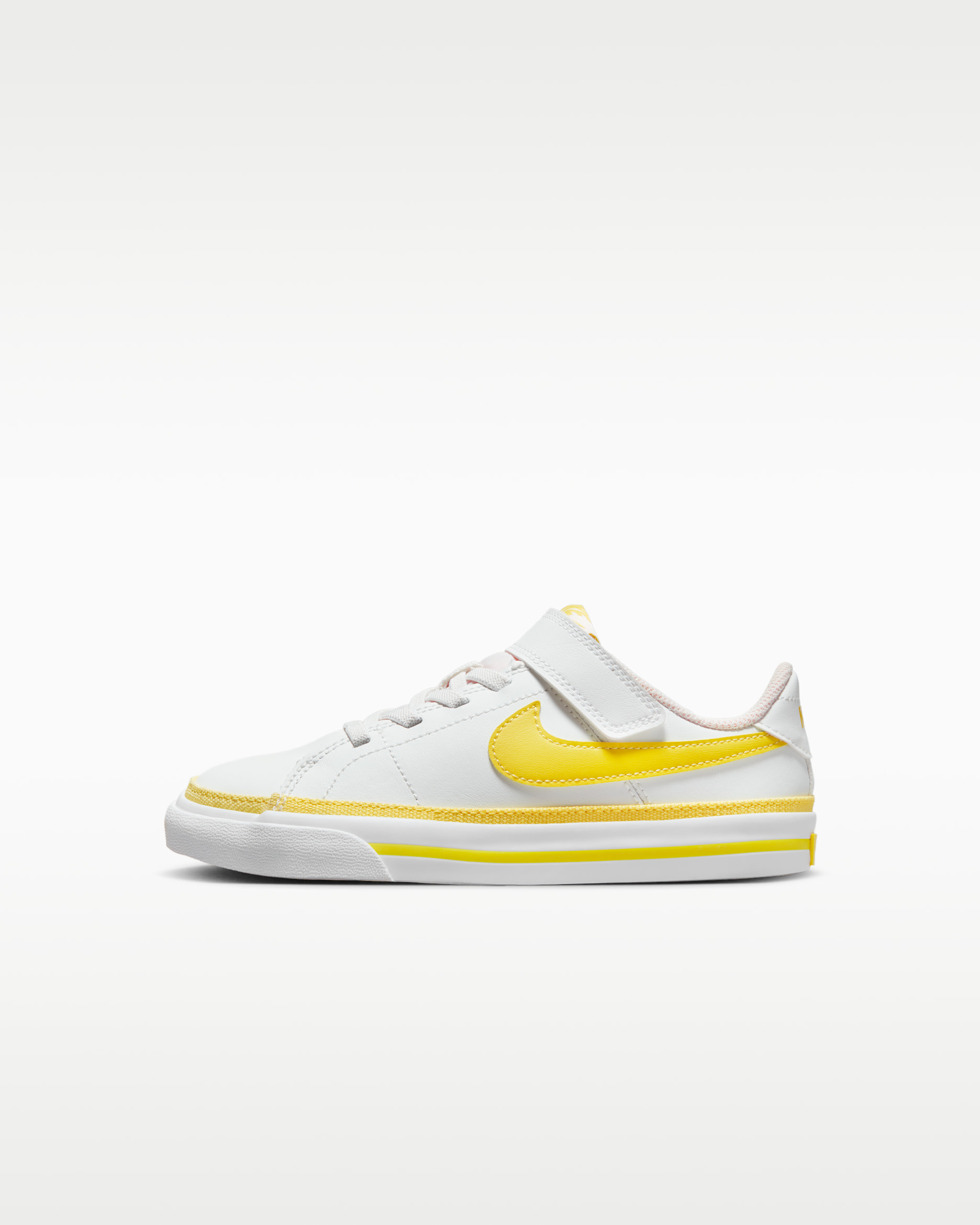 NikeCourt Legacy Younger Kids' Shoes - Summit White/White/Opti Yellow