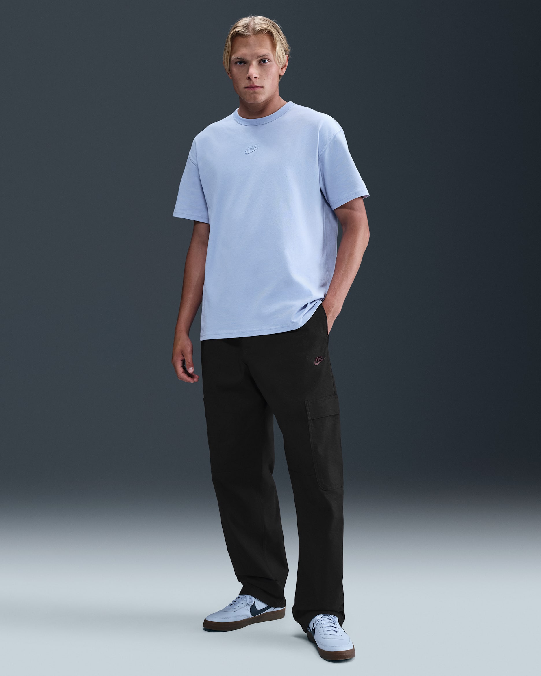 Nike Sportswear Club Men's Woven Cargo Trousers - Black/Black